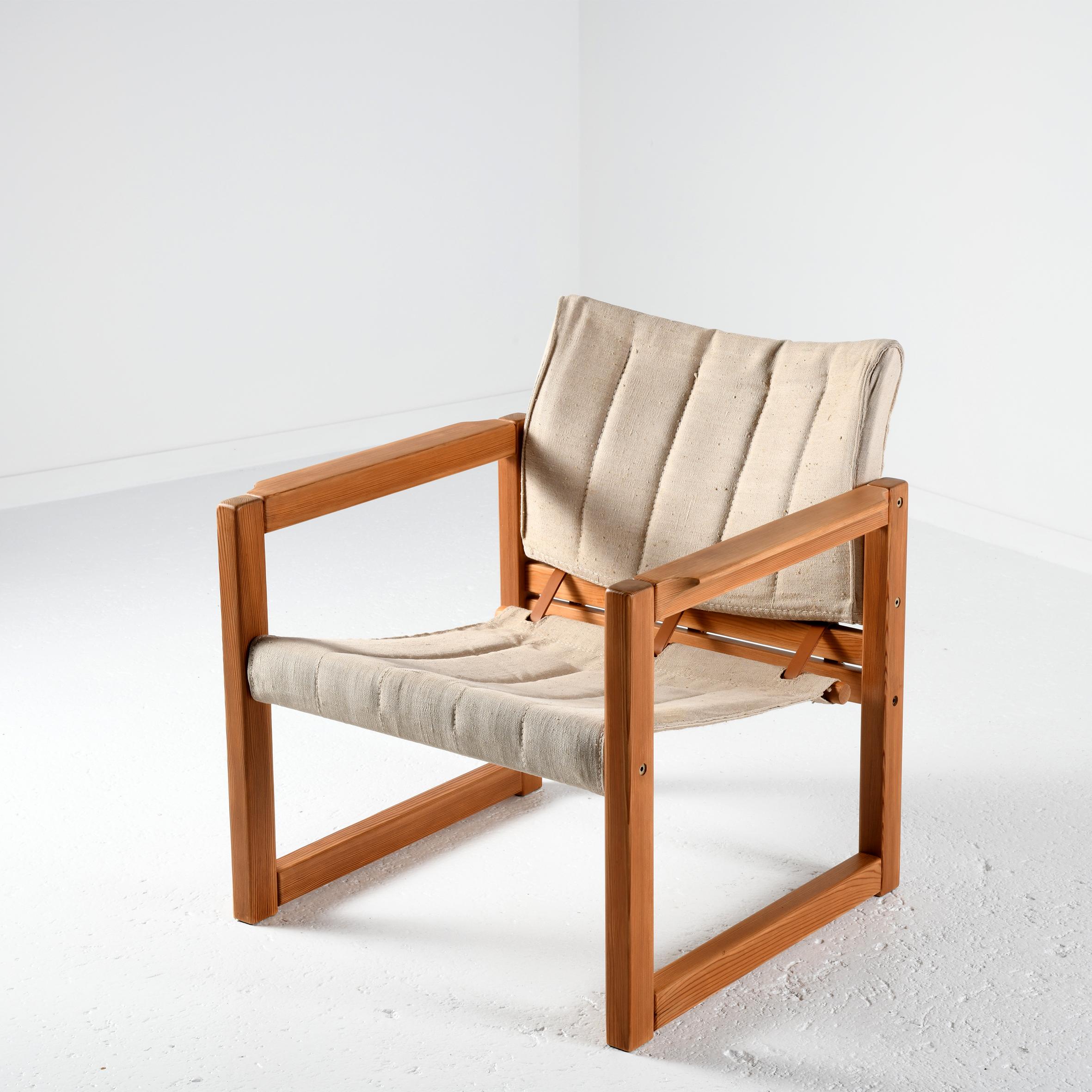 Swedish Fauteuil safari Diana design Karin Mobring for Ikea in the 70's