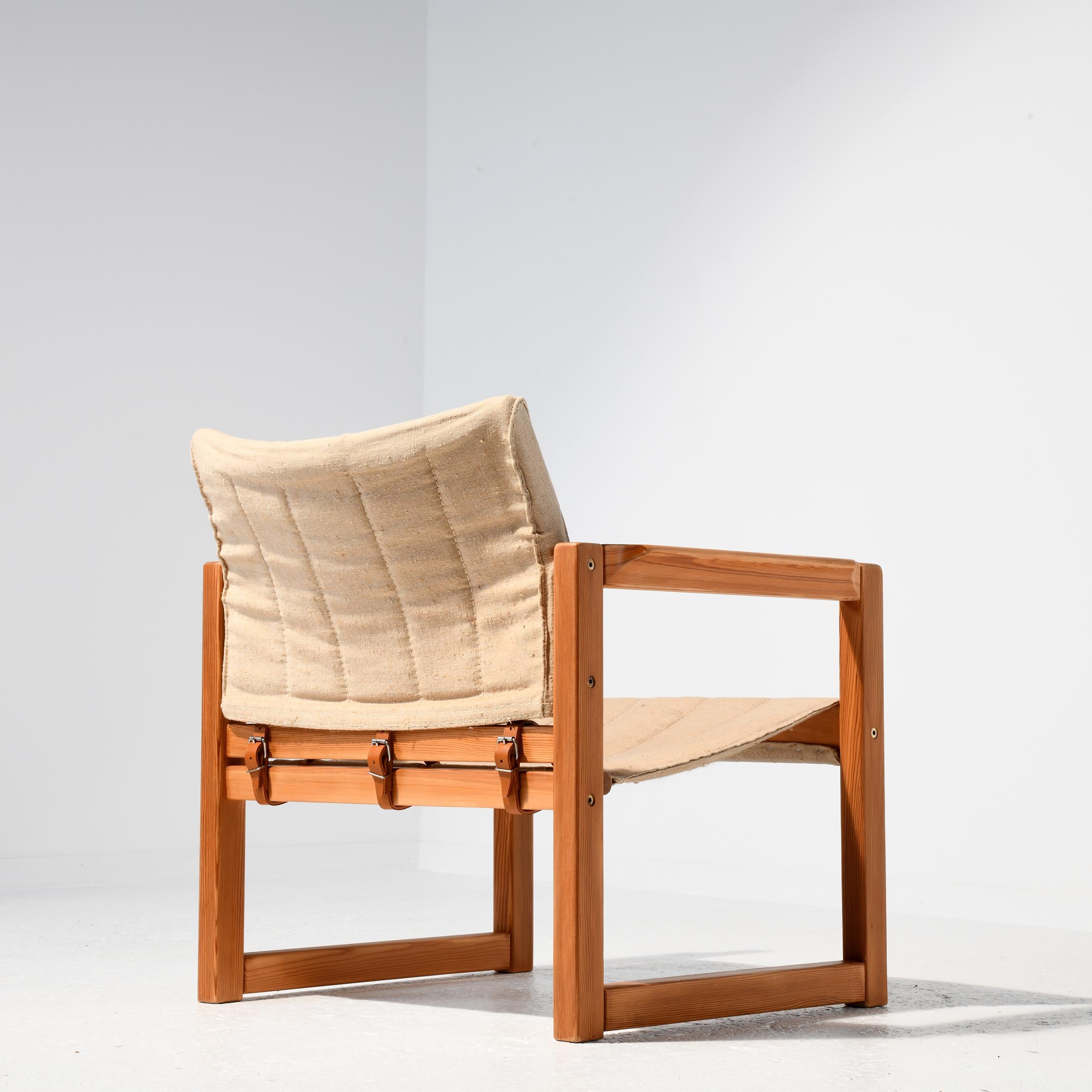 Fauteuil safari Diana design Karin Mobring for Ikea in the 70's In Good Condition In SAINT-YRIEIX-SUR-CHARENTE, FR