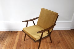 Fauteuil scandinave boomerang Thonet 1960