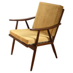 Fauteuil scandinave boomerang Thonet 1960
