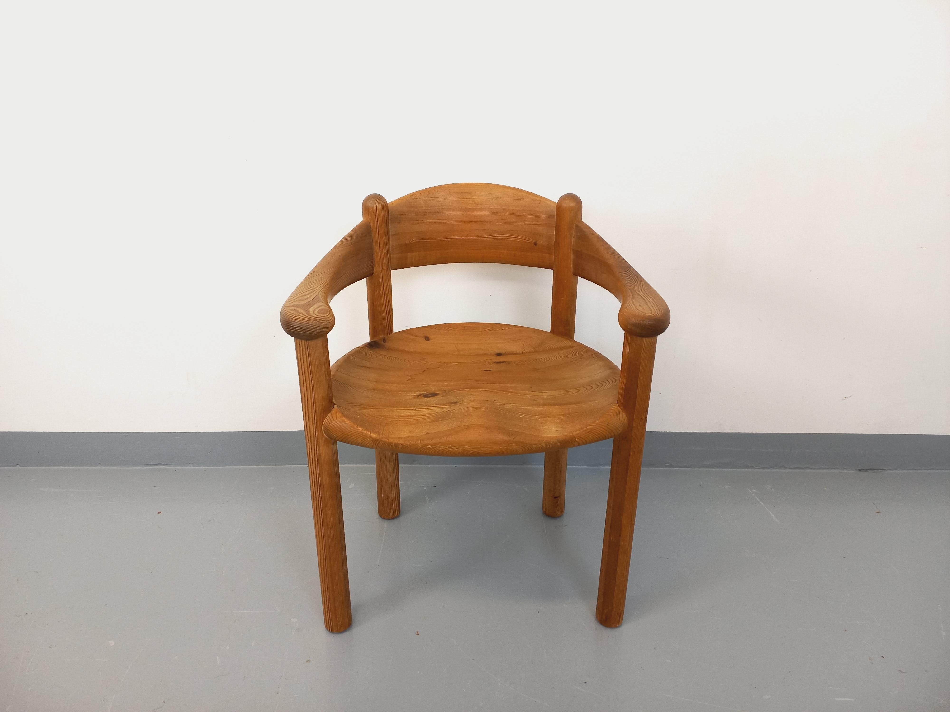 Fauteuil scandinave vintage Rainer Daumiller en pin des années 70 en vente 4