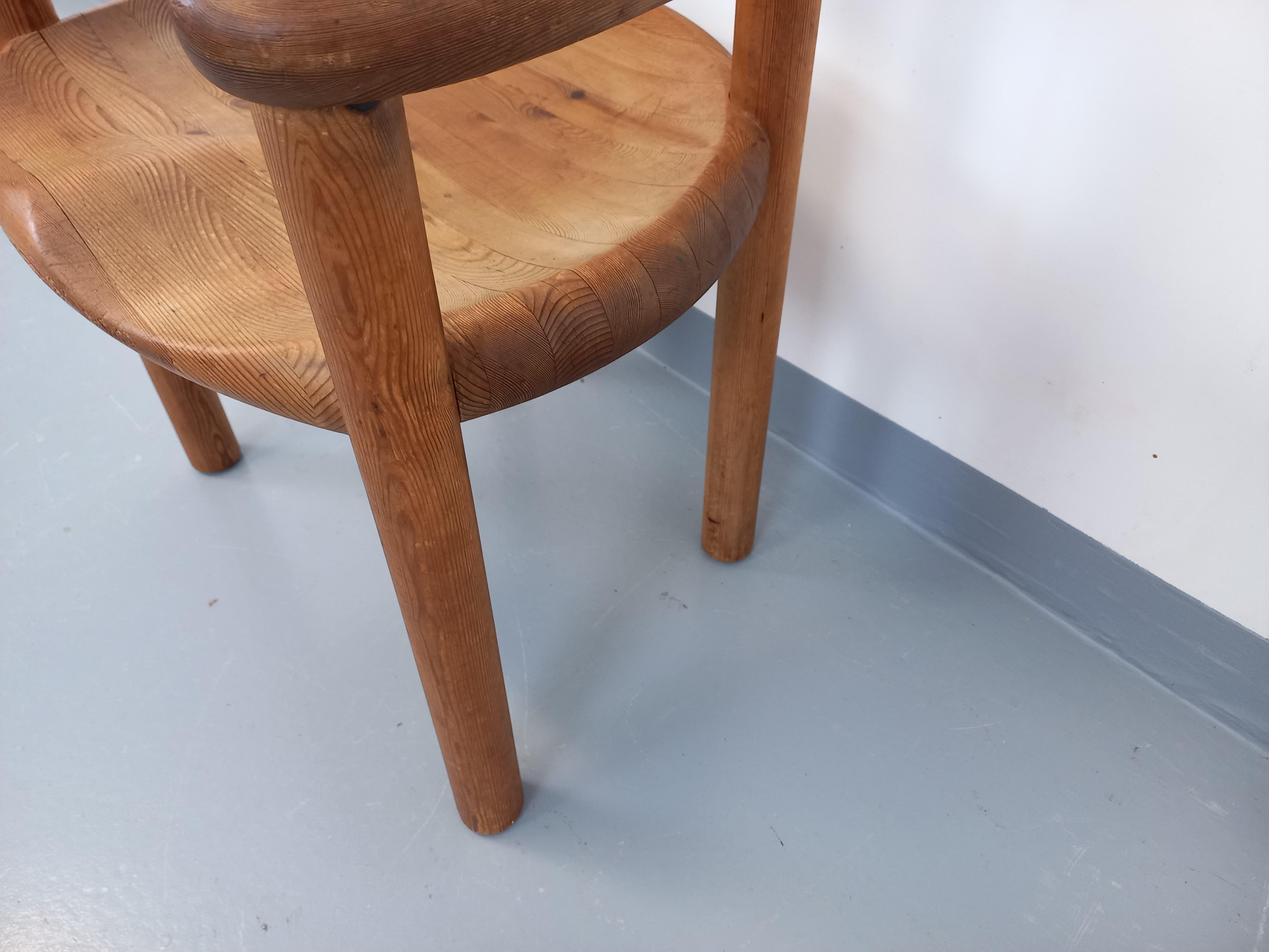 Fauteuil scandinave vintage Rainer Daumiller en pin des années 70 en vente 5