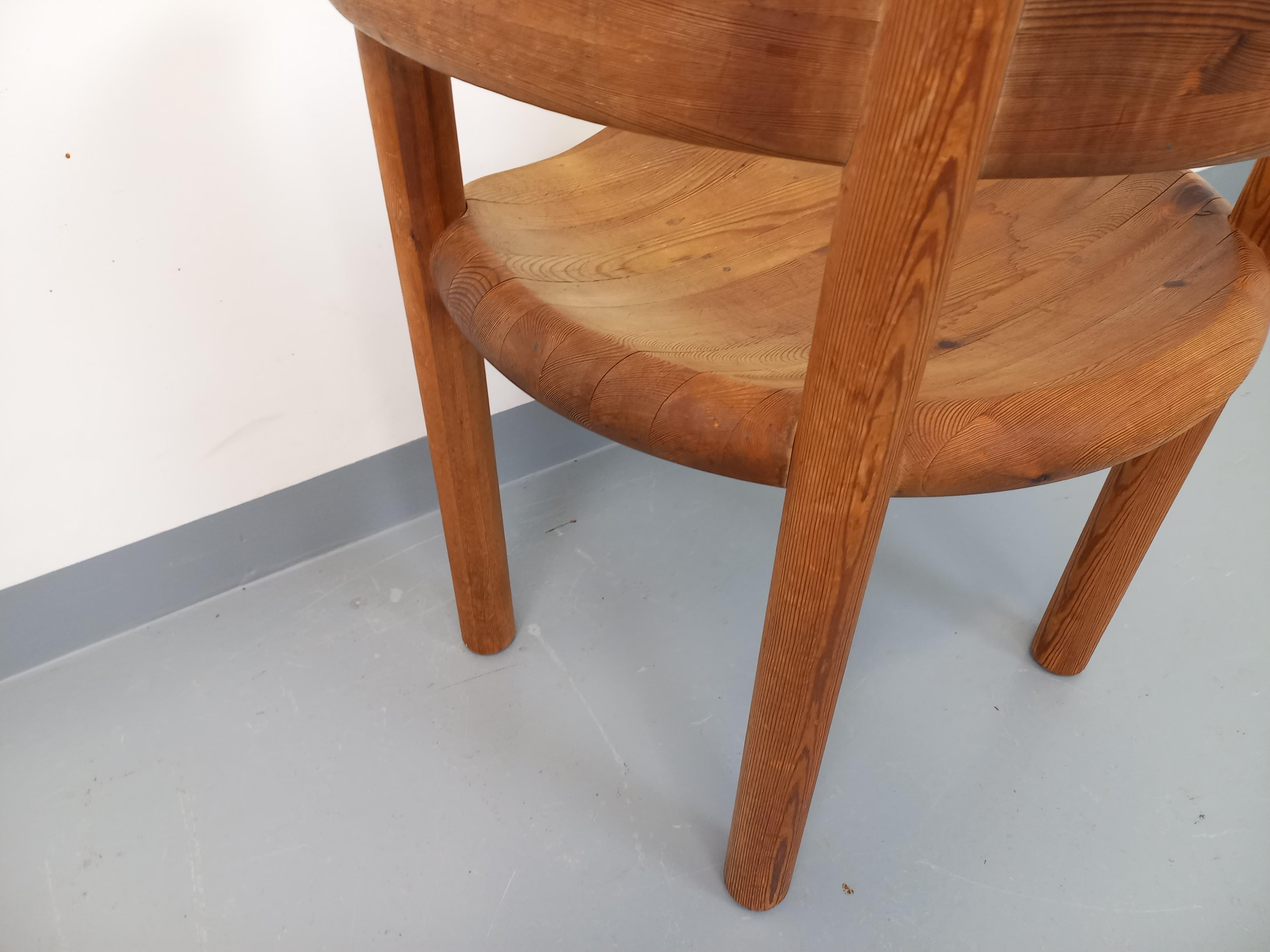 Fauteuil scandinave vintage Rainer Daumiller en pin des années 70 en vente 7