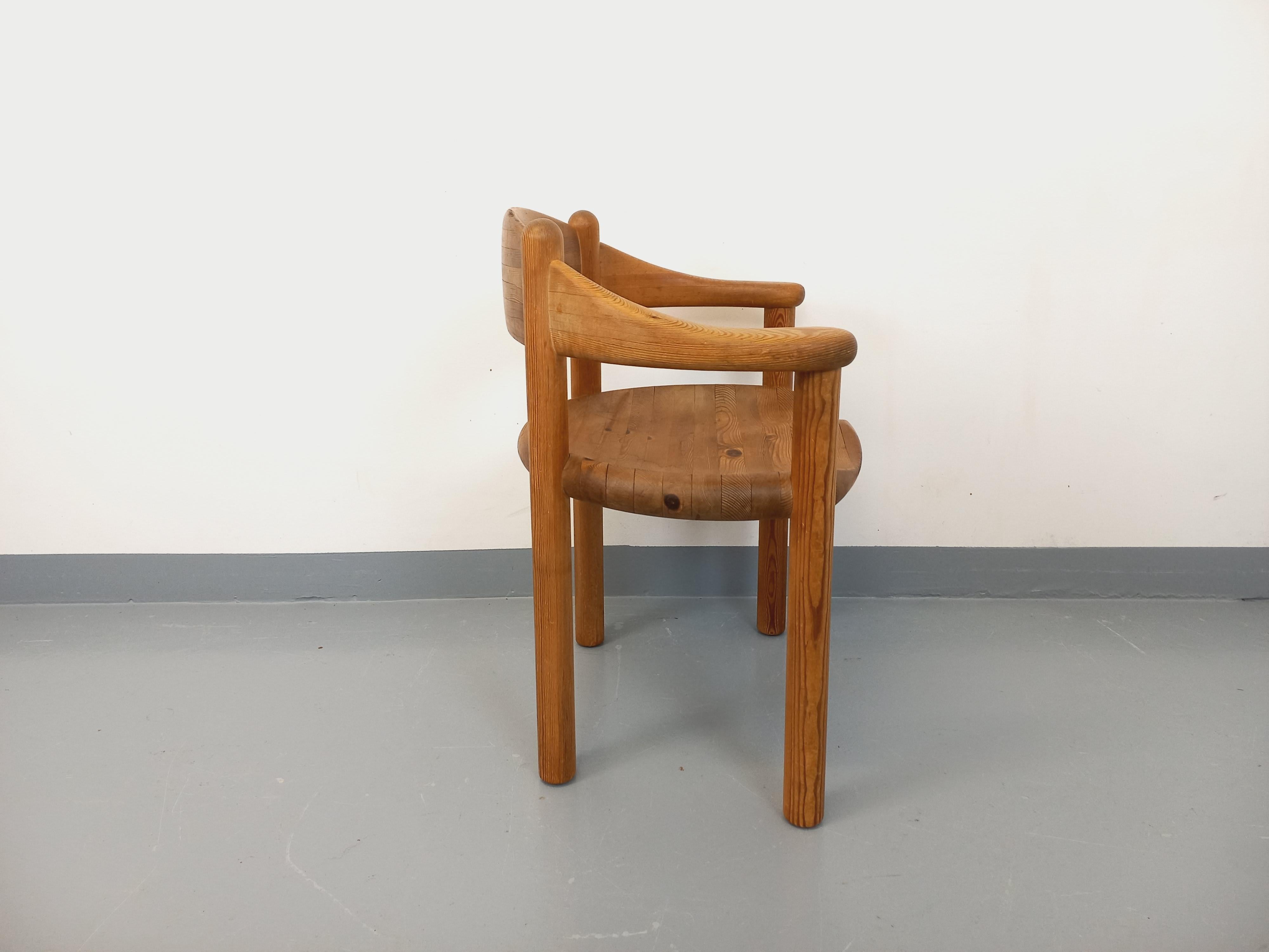 Scandinave moderne Fauteuil scandinave vintage Rainer Daumiller en pin des années 70 en vente