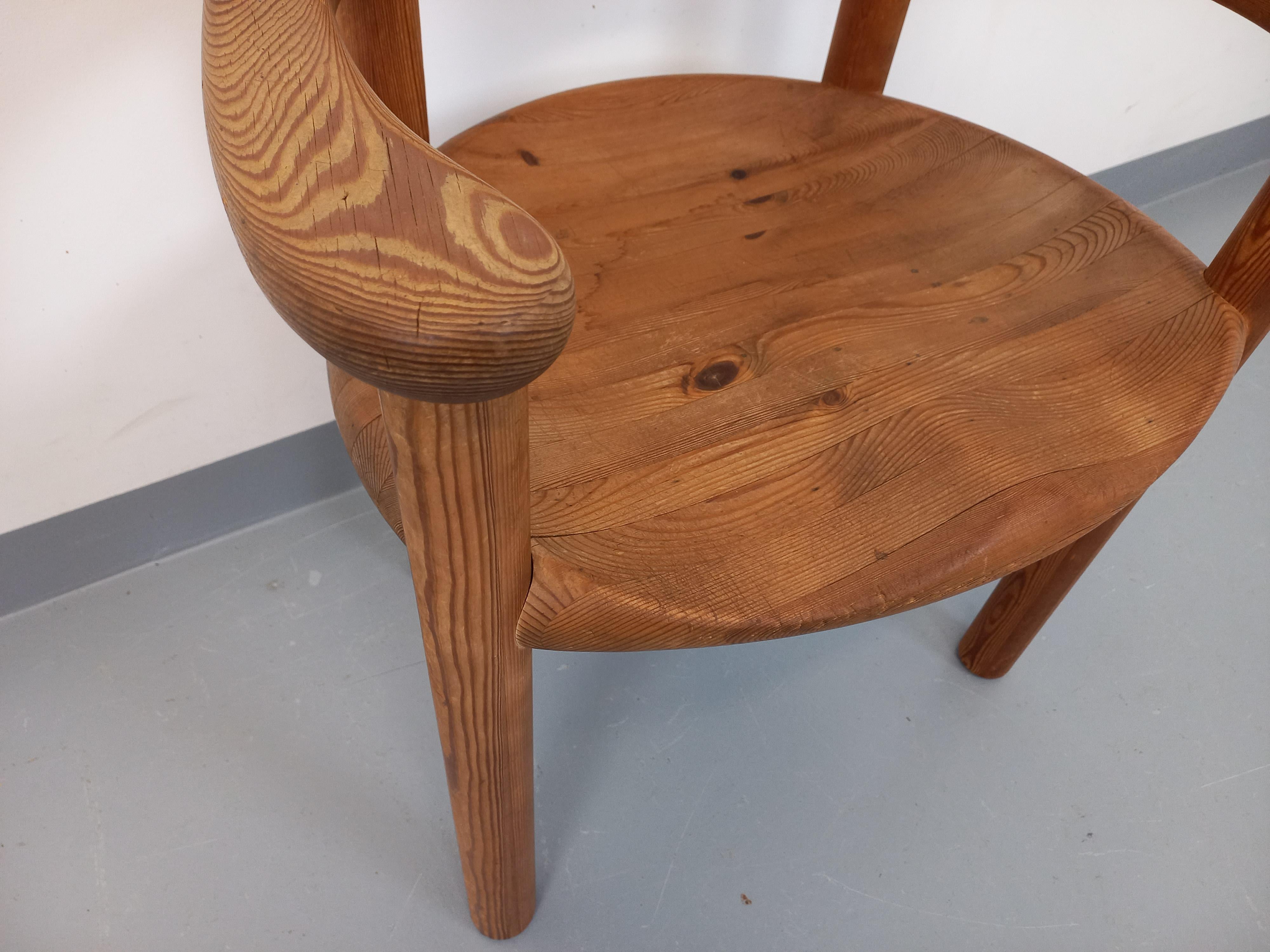 Fauteuil scandinave vintage Rainer Daumiller en pin des années 70 en vente 1