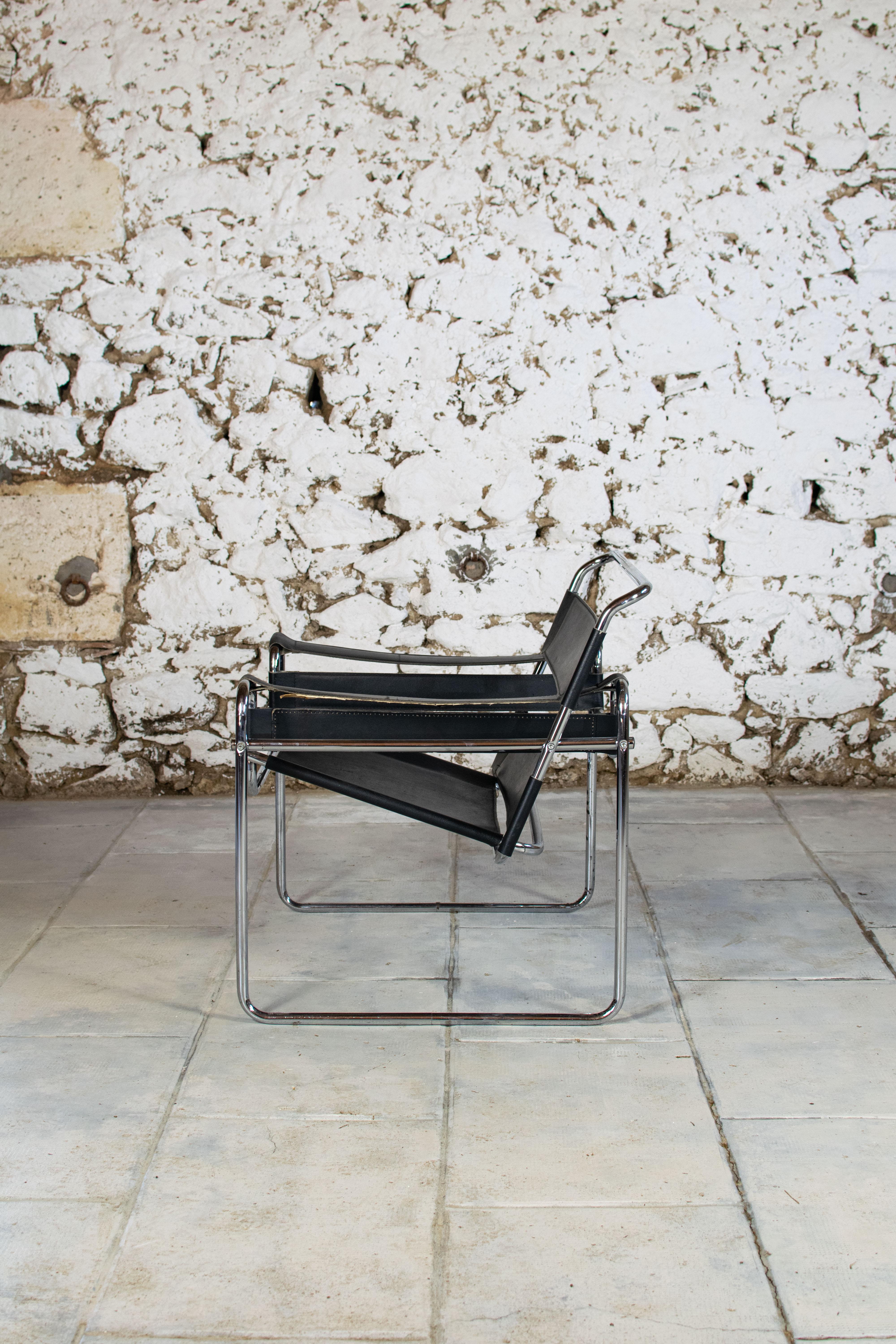 Fauteuil Wassily de Marcel Breuer In Good Condition In Busserolles, FR