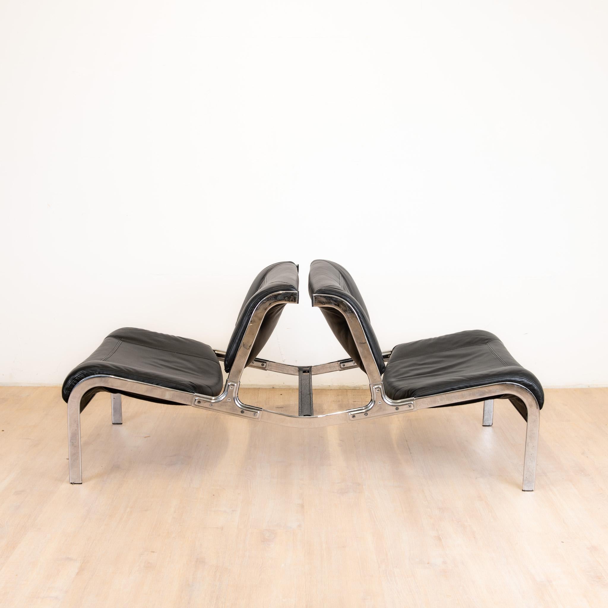 Fauteuil Whist Dos à Dos Vintage par Olivier Mourgue pour Airborne, 1964 Moderno de mediados de siglo en venta