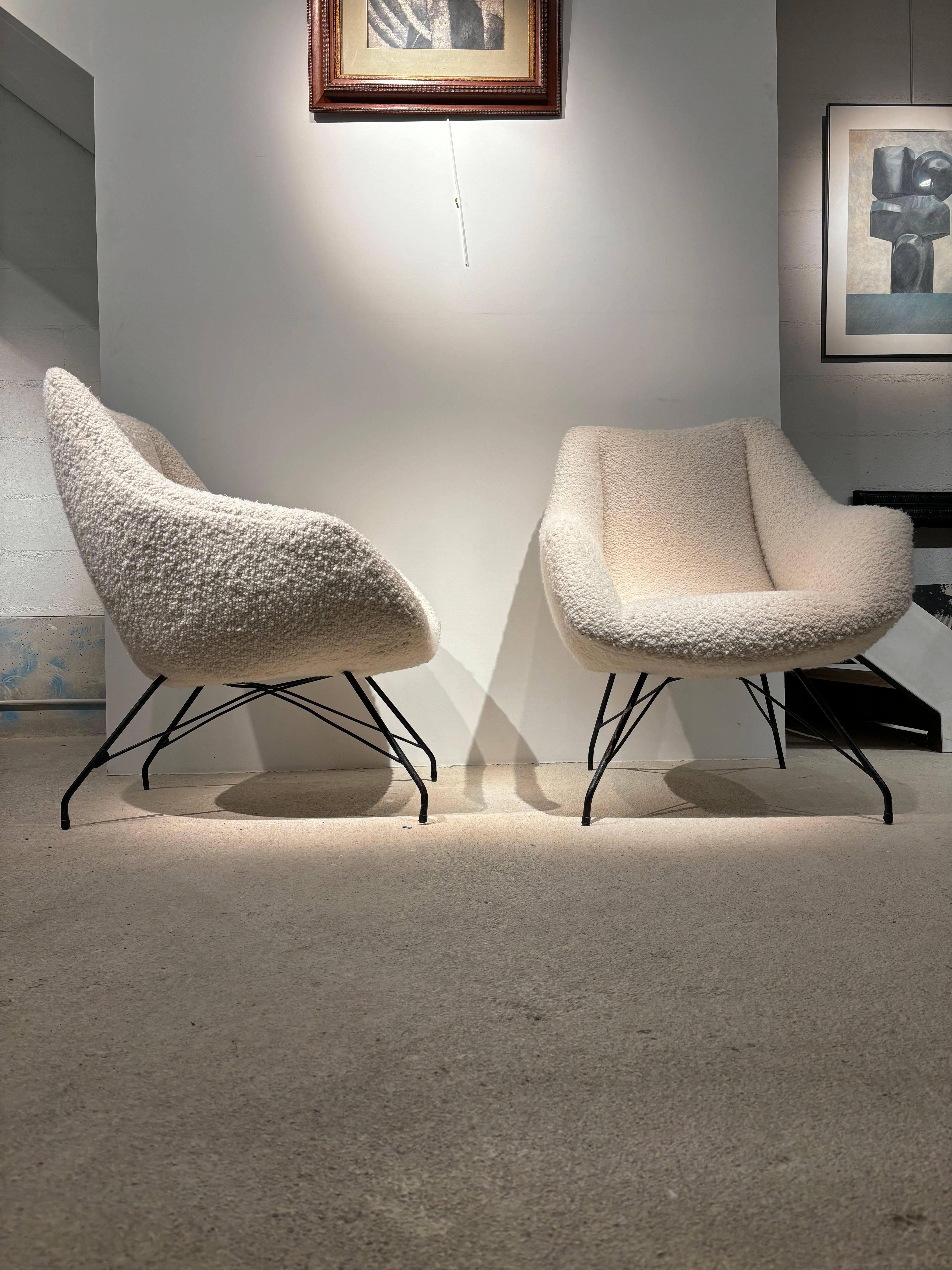 Brésilien Fauteuils concha de Martin Eisler et Carlo Hauner en vente