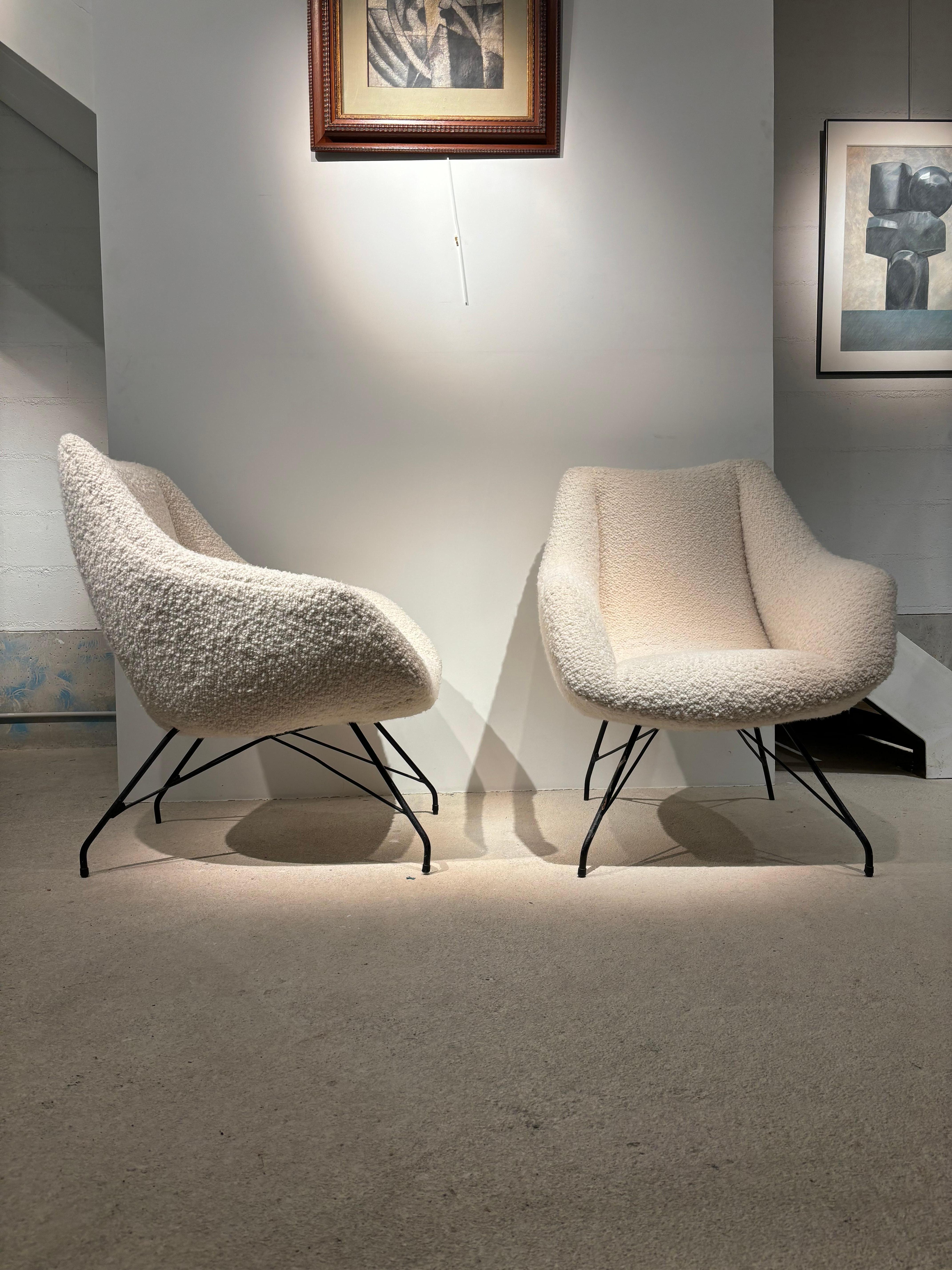 Fauteuils concha de Martin Eisler et Carlo Hauner Bon état - En vente à SAINT-OUEN-SUR-SEINE, FR
