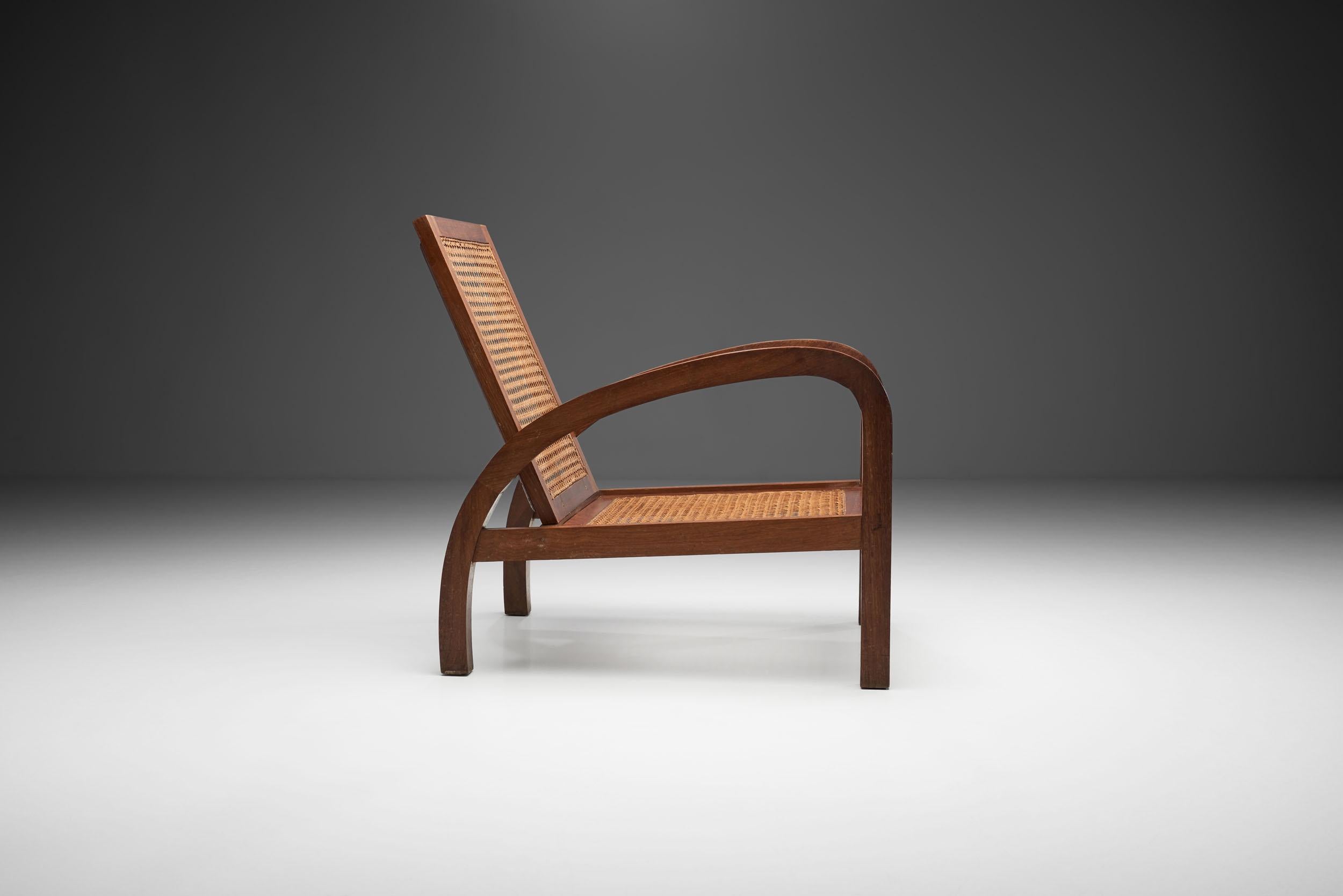 Mid-Century Modern “Fauteuils de Paquebot” Chair, France, 1950s
