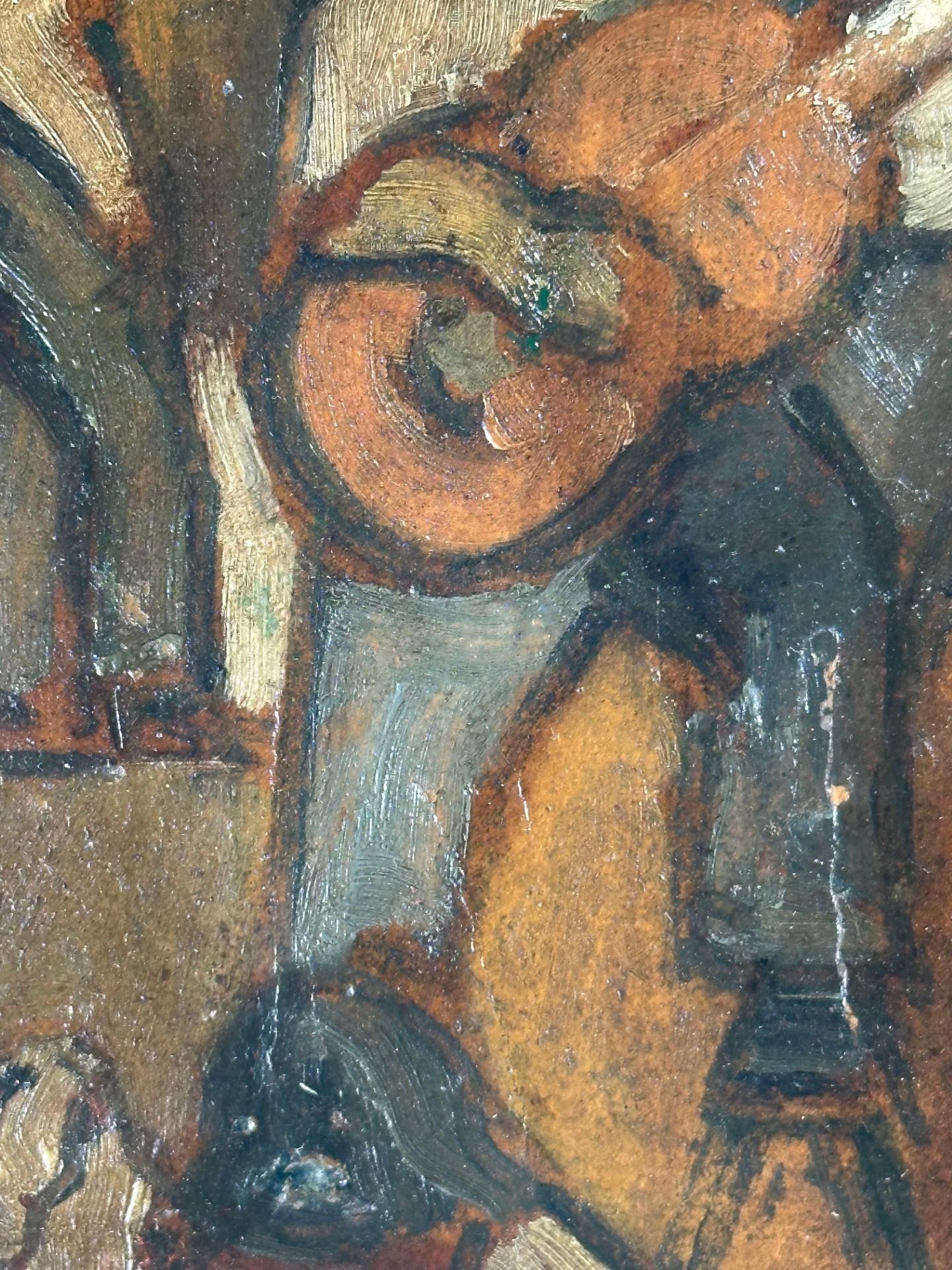 Expressionniste George Rouault Studio Fauvisme Peinture à l'huile sur papier sur carton. en vente