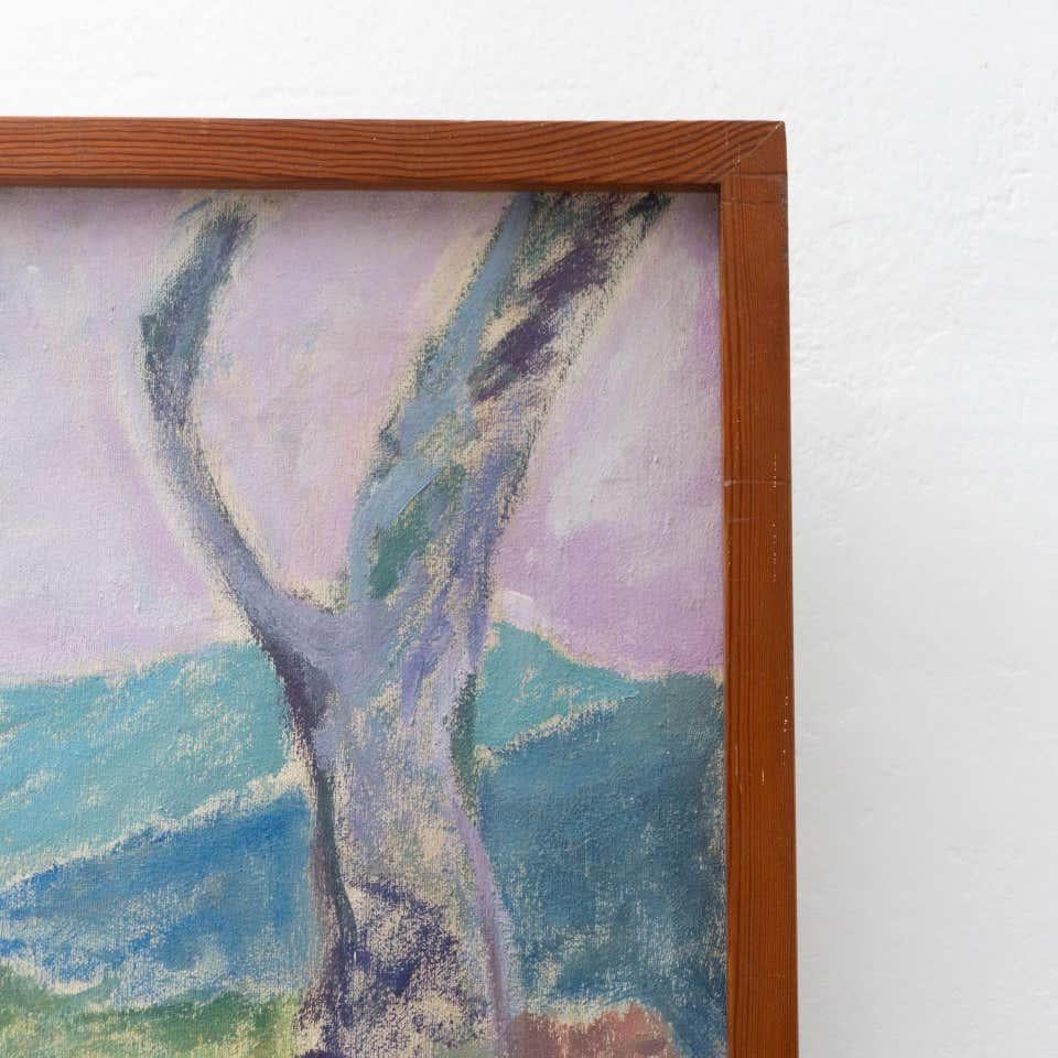 Fauvist Landscape Painting, circa 1970 For Sale 3