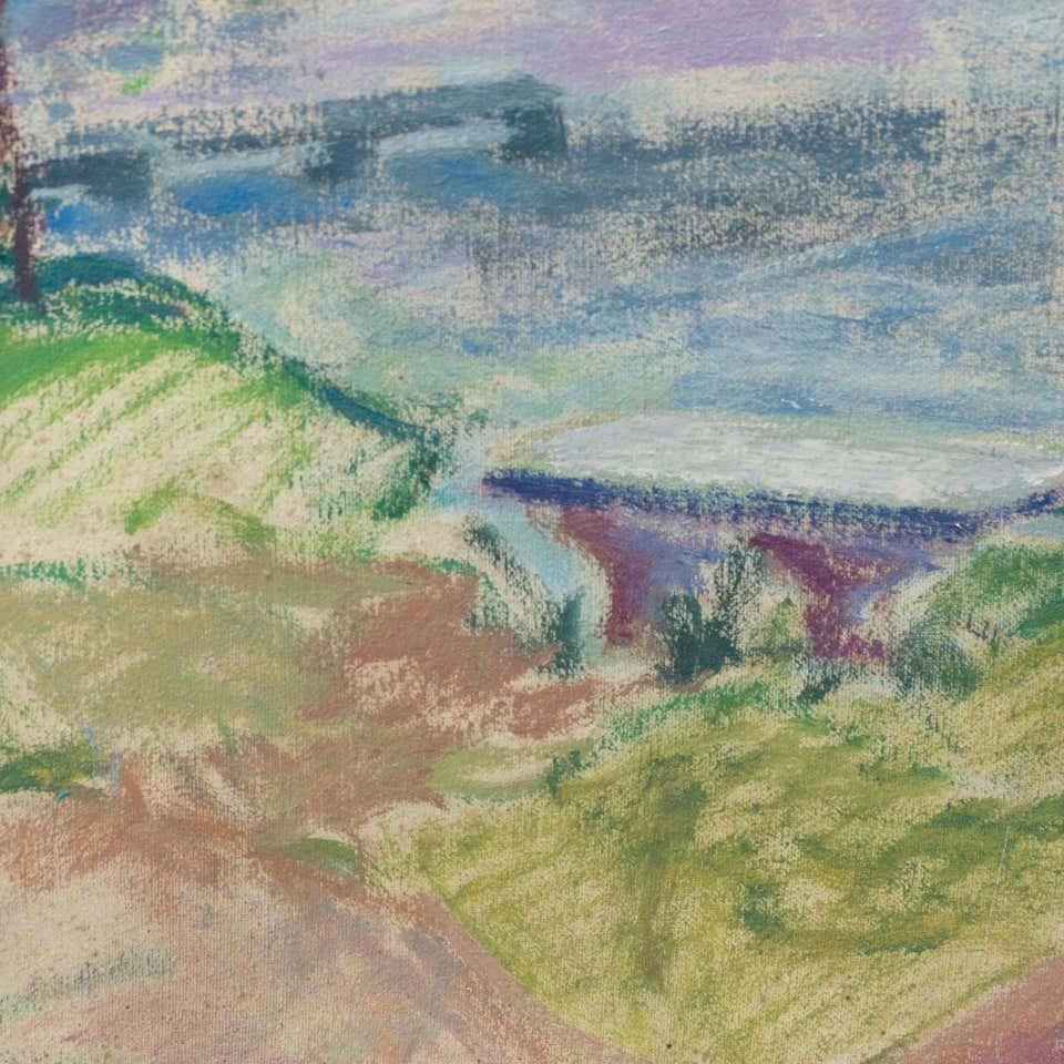Fauvist Landscape Painting, circa 1970 For Sale 5