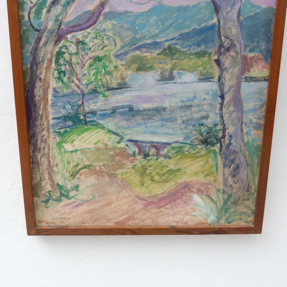 Fauvistisch-Landschaftsgemälde, um 1970 (Ende des 20. Jahrhunderts) im Angebot
