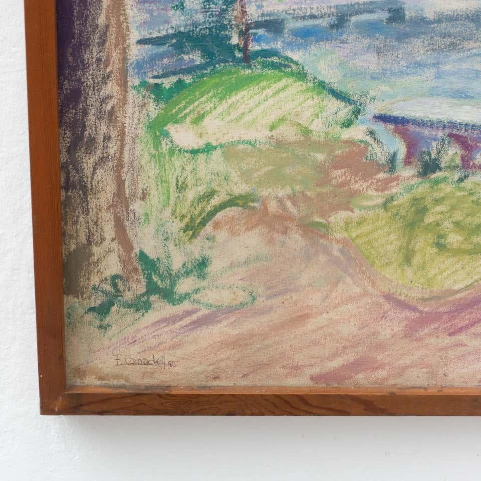 Fauvist Landscape Painting, circa 1970 For Sale 1