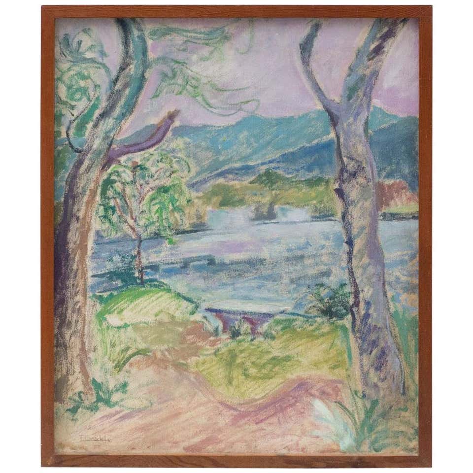 Fauvist Landscape Painting, circa 1970 For Sale