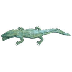 Faux Alligator Sculpture