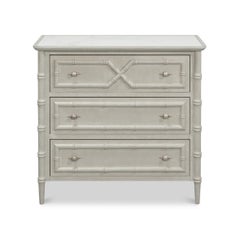 Faux Bamboo 3-Drawer Chest