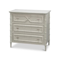 Faux Bamboo 3-Drawer Chest