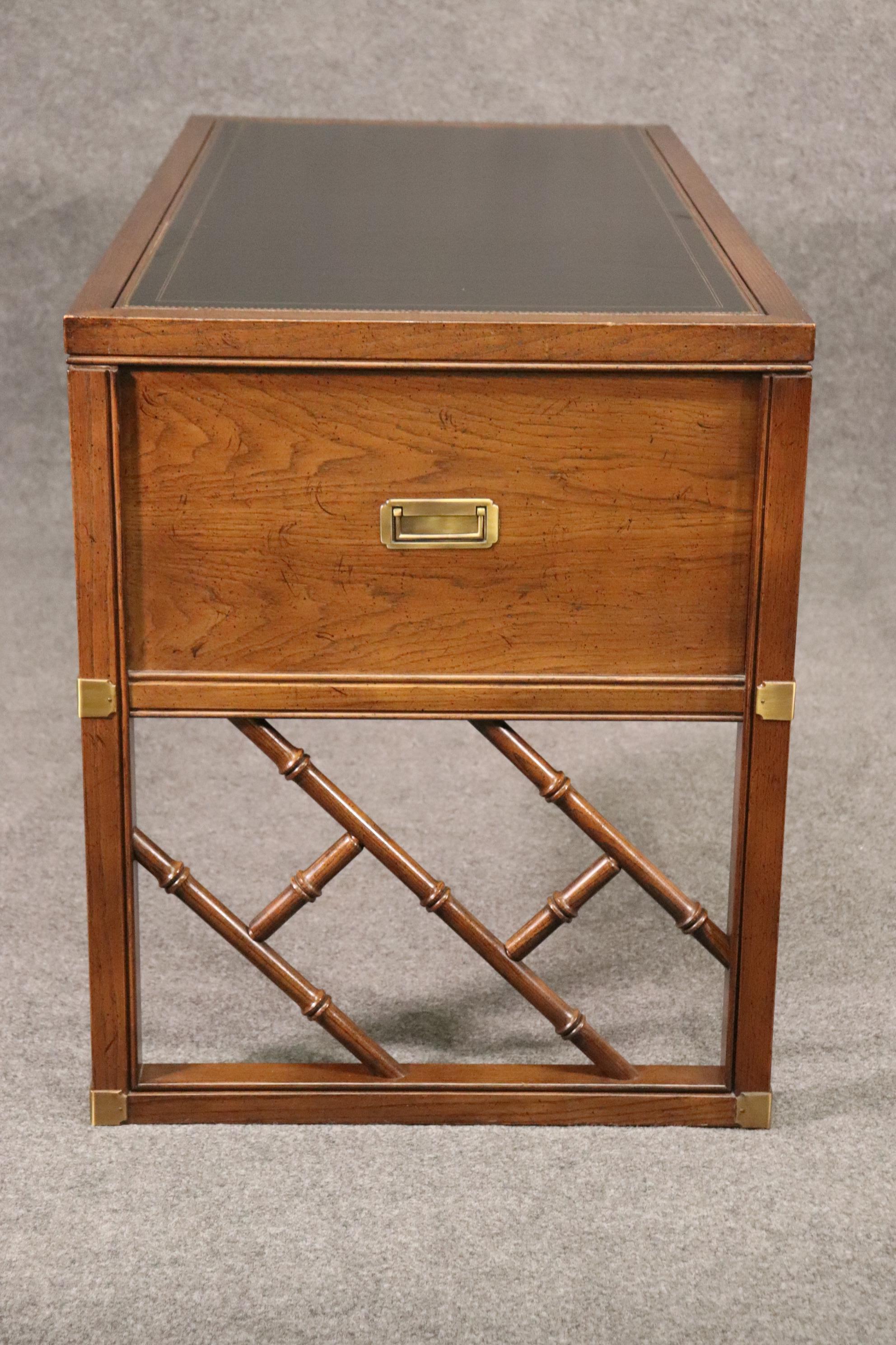 faux leather desk inlay