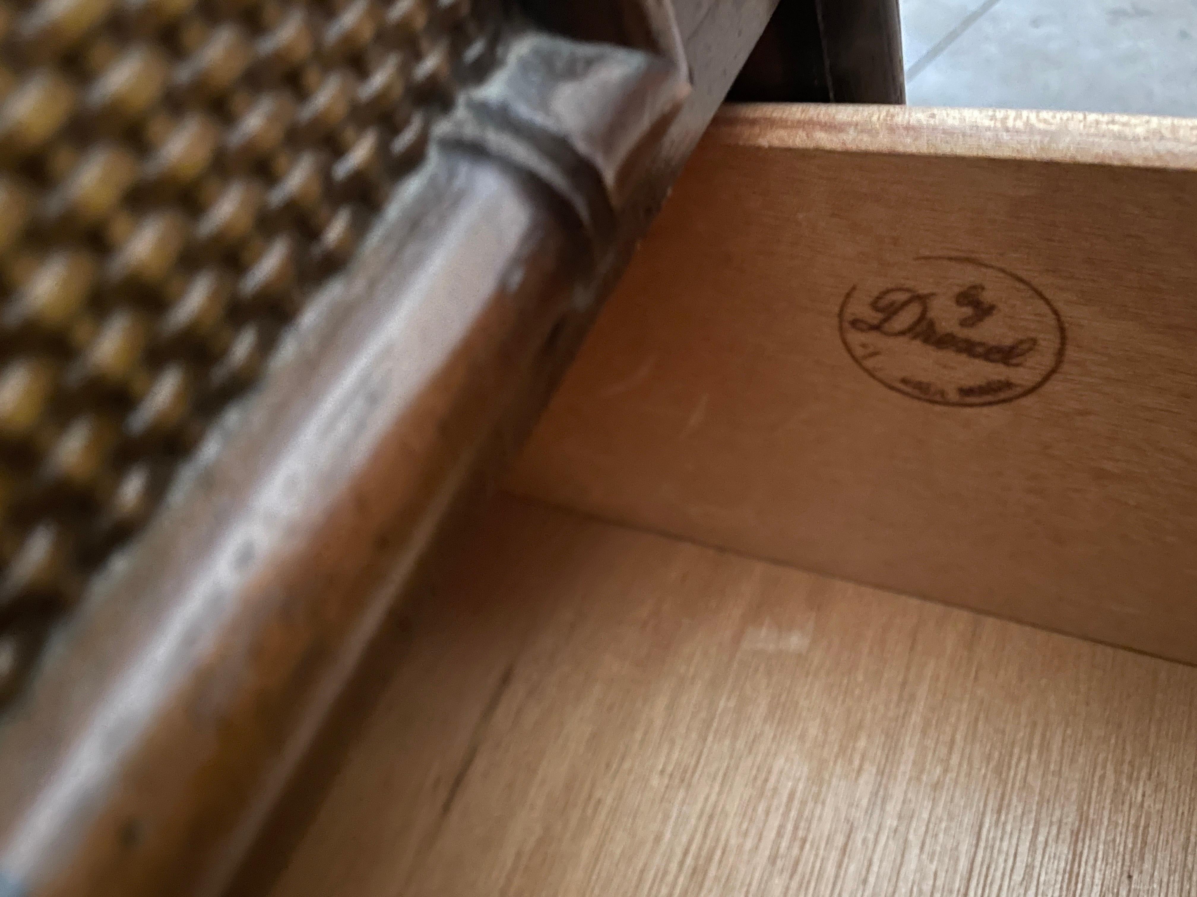 Kommode aus Kunstbambus und Rattan von Drexel Bedroom Furniture Highboy Vintage im Angebot 4