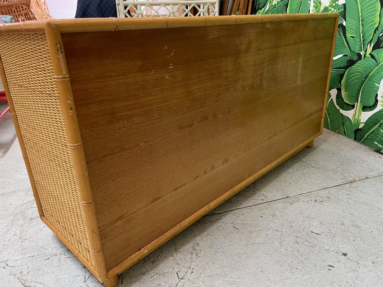 Faux Bamboo and Wicker 7Drawer Dresser at 1stDibs bamboo rattan