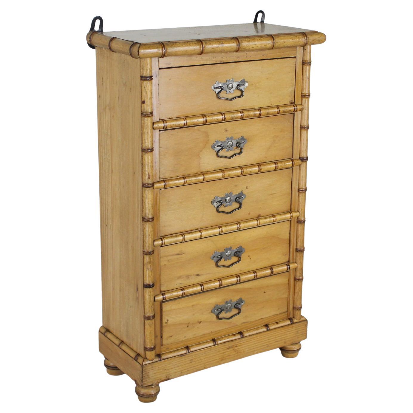 Faux Bamboo Apprentice Chest For Sale