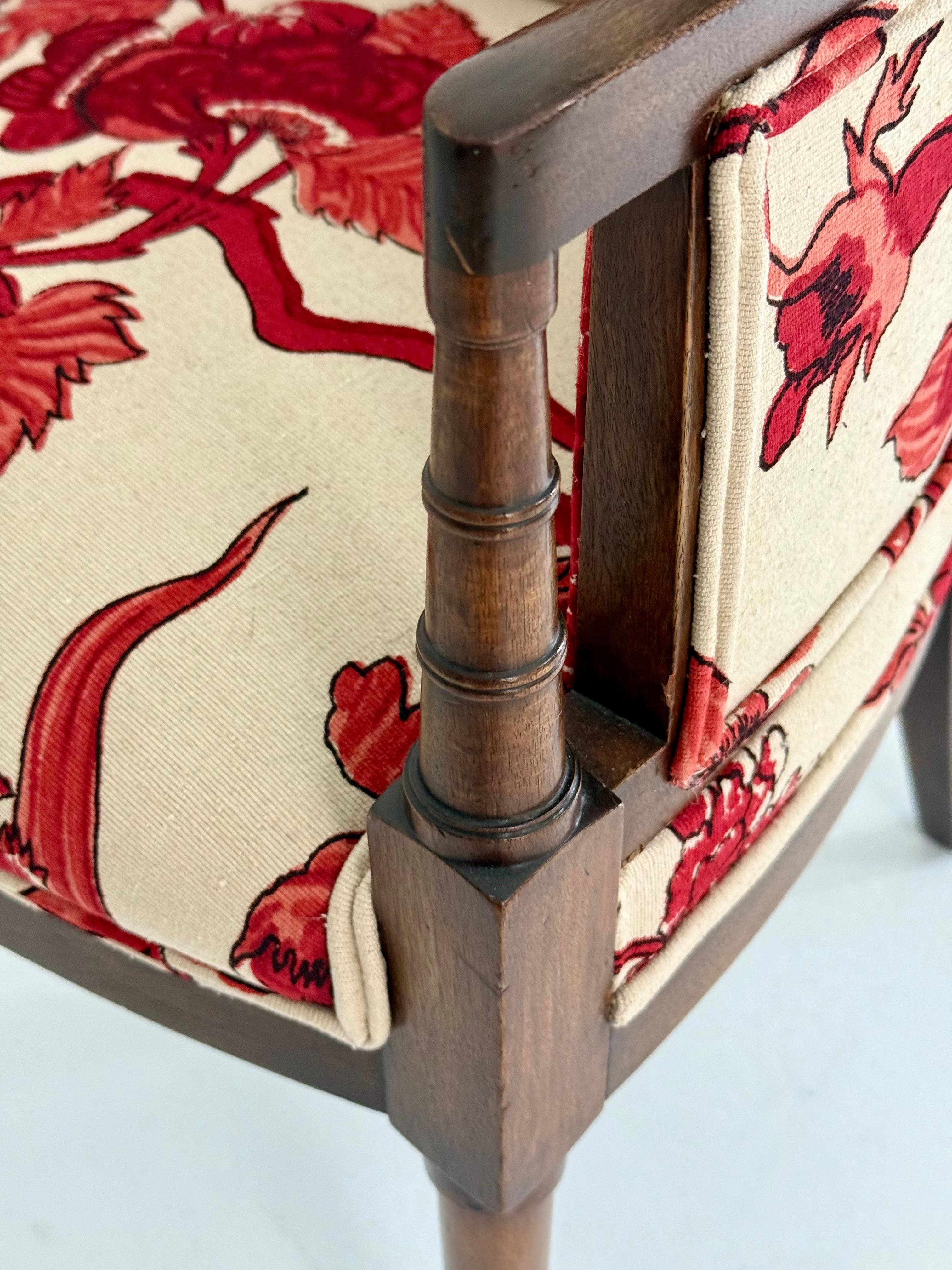 Fauteuil en faux bambou par William Haines, succession de Kirk Douglas 1960s en vente 3