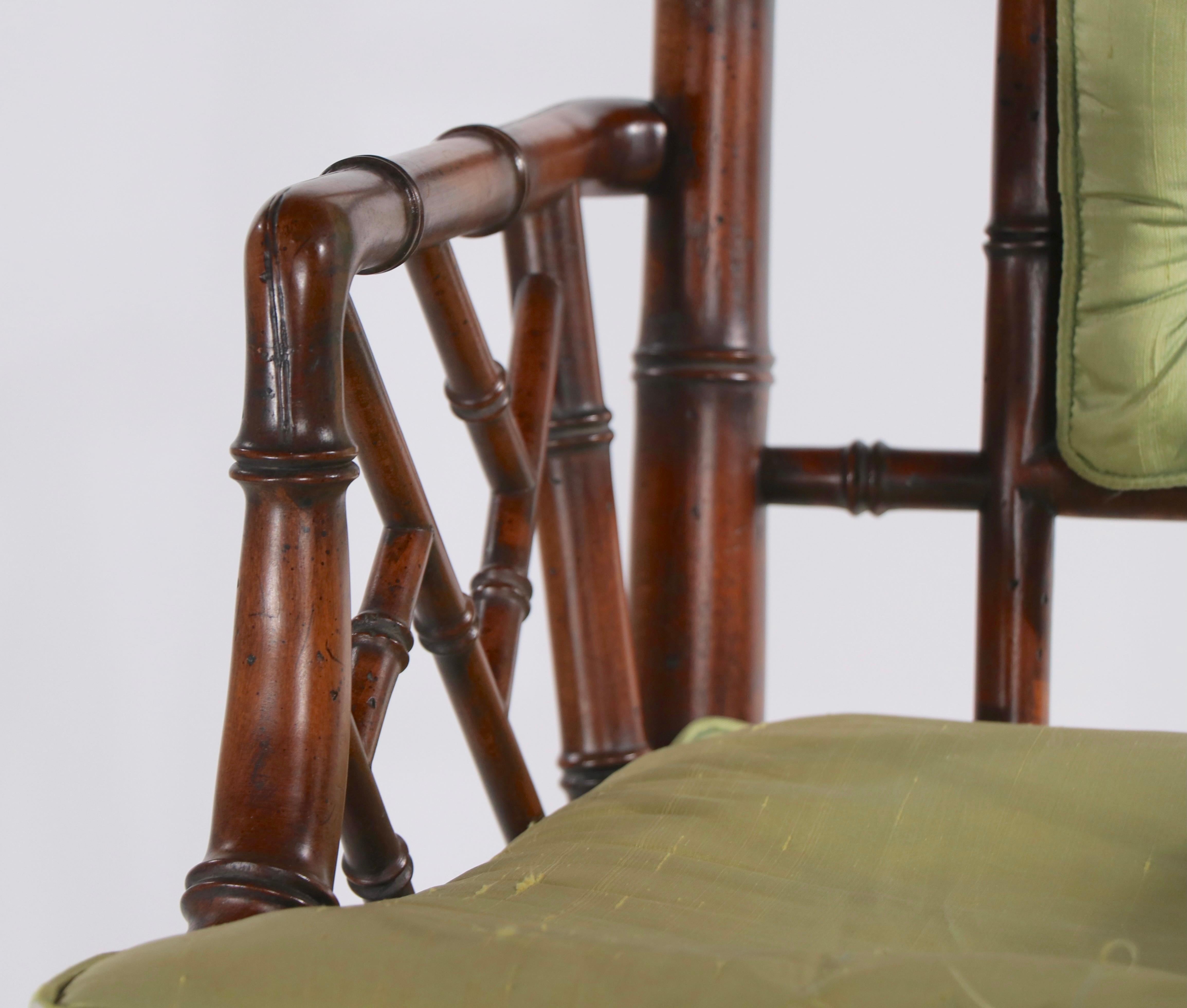 Sessel aus Kunstbambus von Schoonbeck im Zustand „Gut“ im Angebot in New York, NY