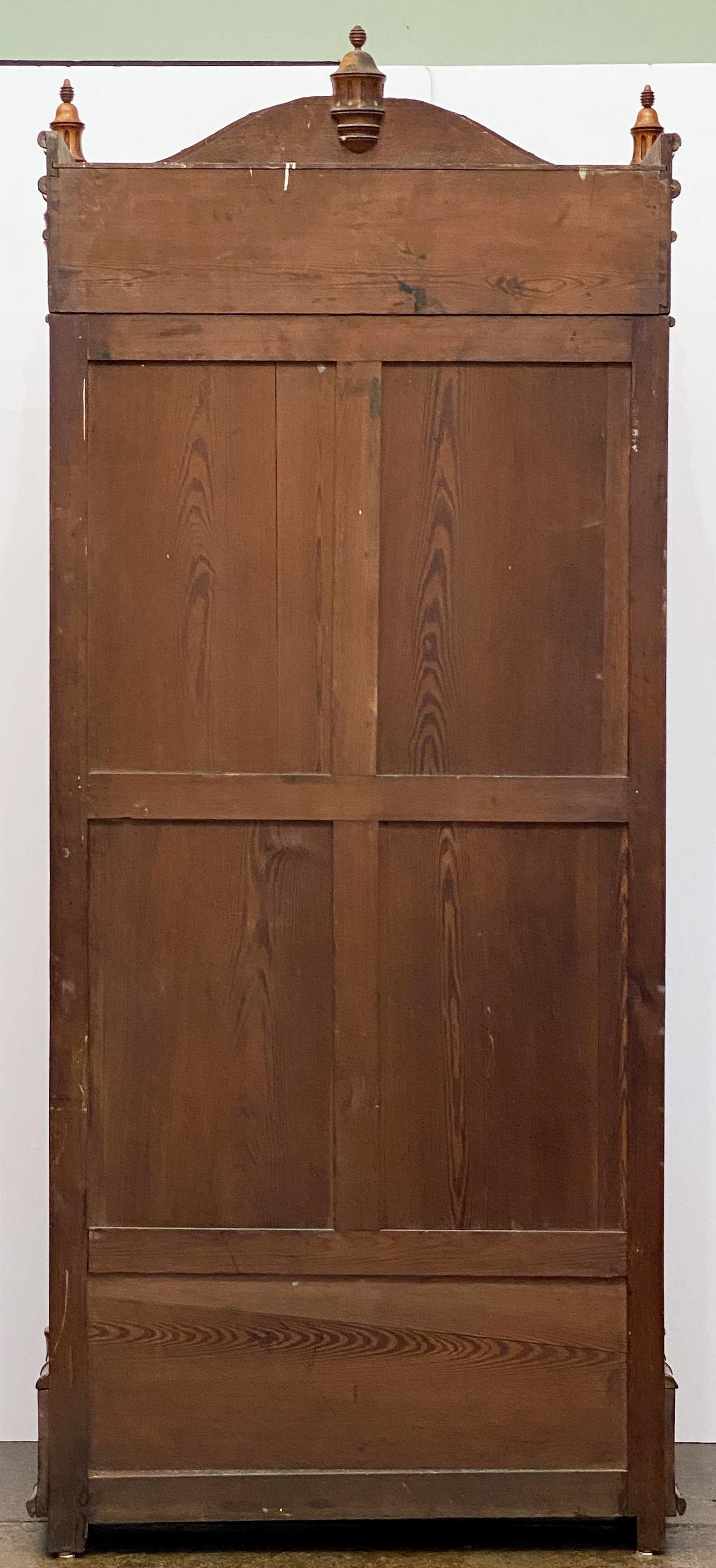 Faux Bamboo Armoire of Long Leaf Pine and Cherry from France For Sale 13