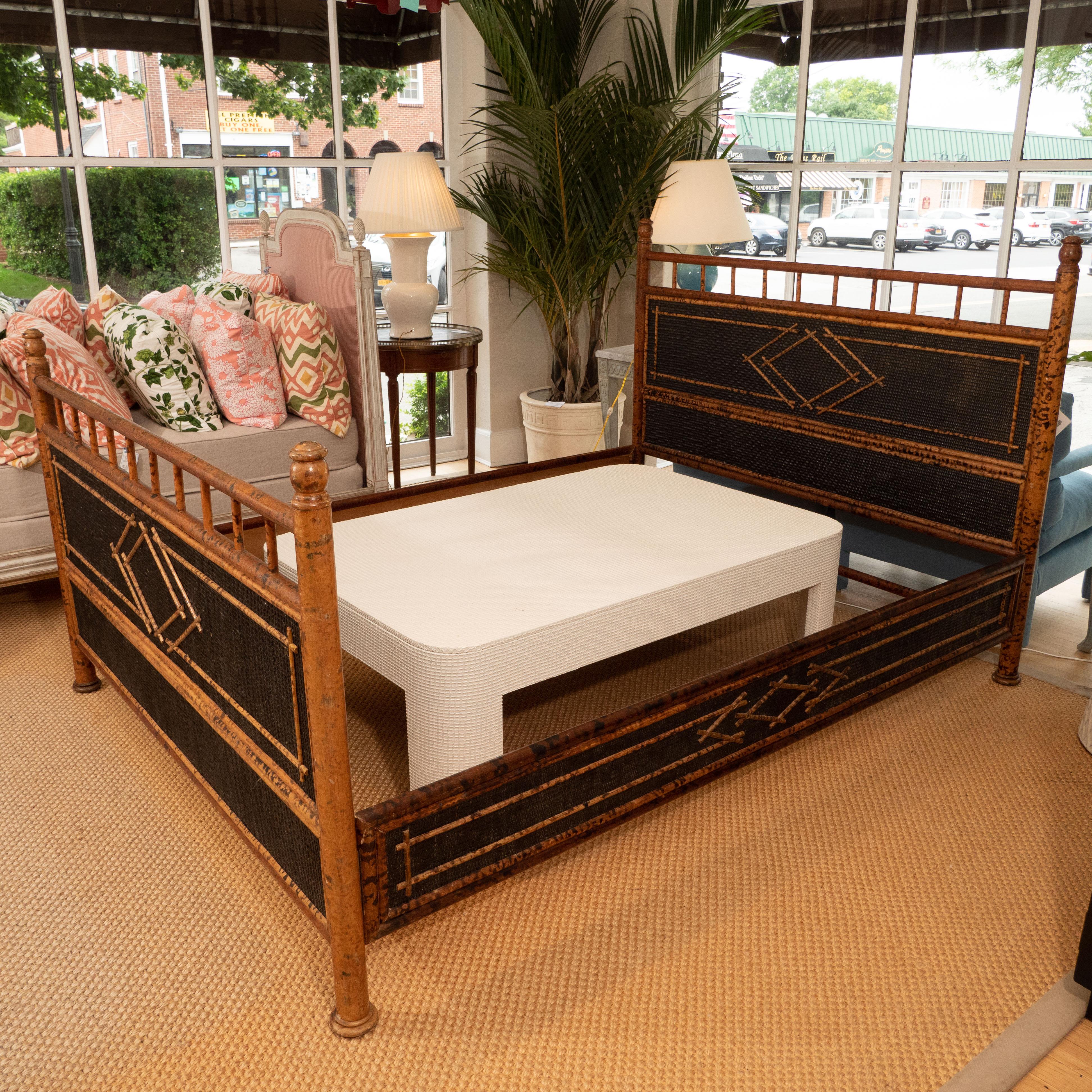 Faux Bamboo Bed Frame In Excellent Condition In New York, NY