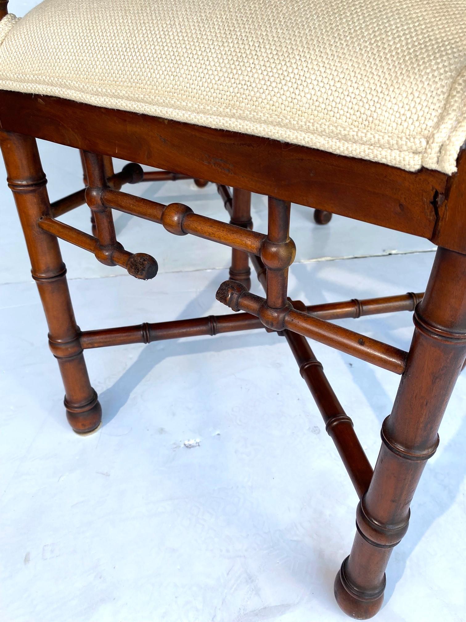 Faux-Bamboo Bench 3