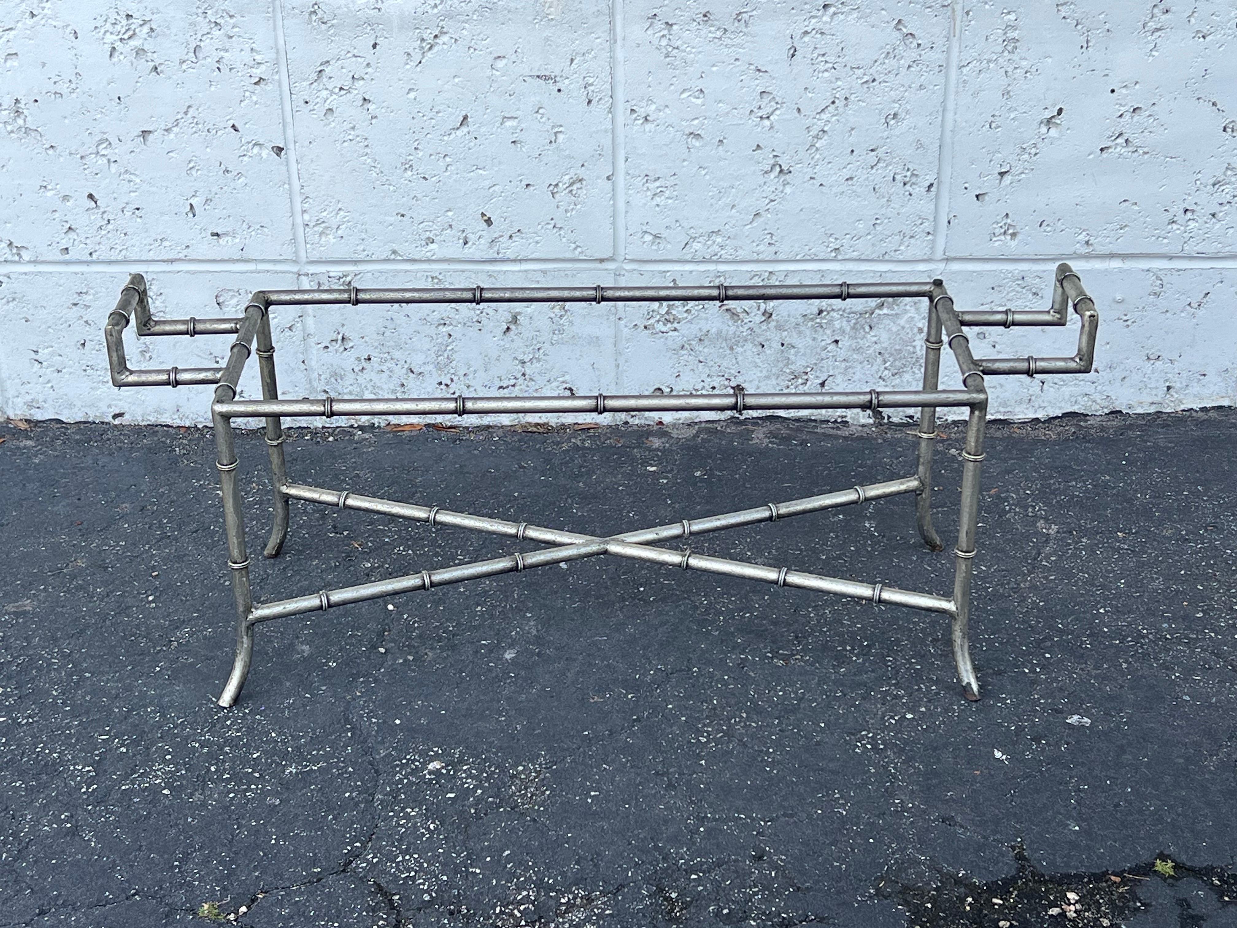 Faux Bamboo Bench Or Coffee Table ca' 1970's For Sale 3