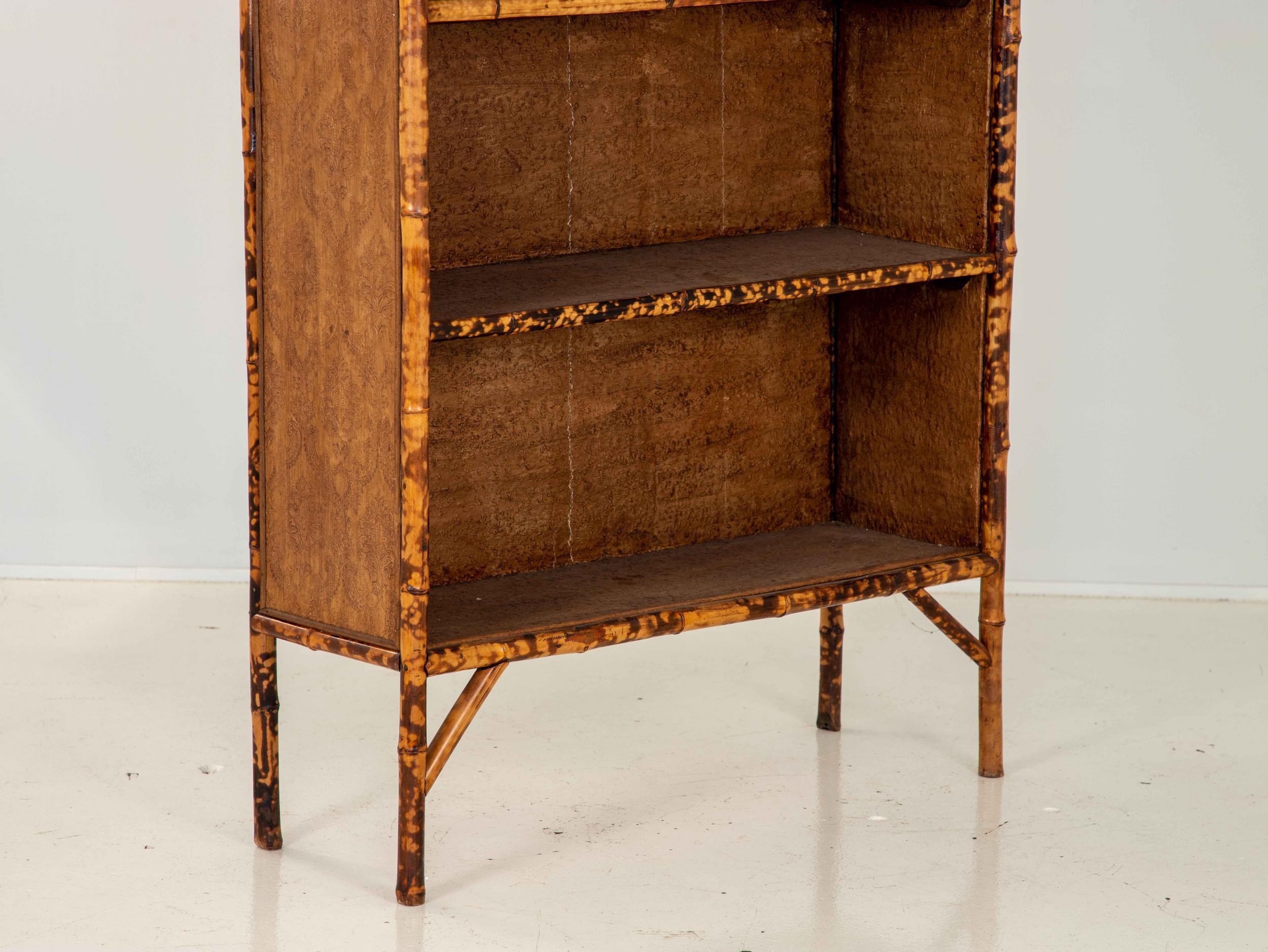 20th Century Faux Bamboo Bookcase