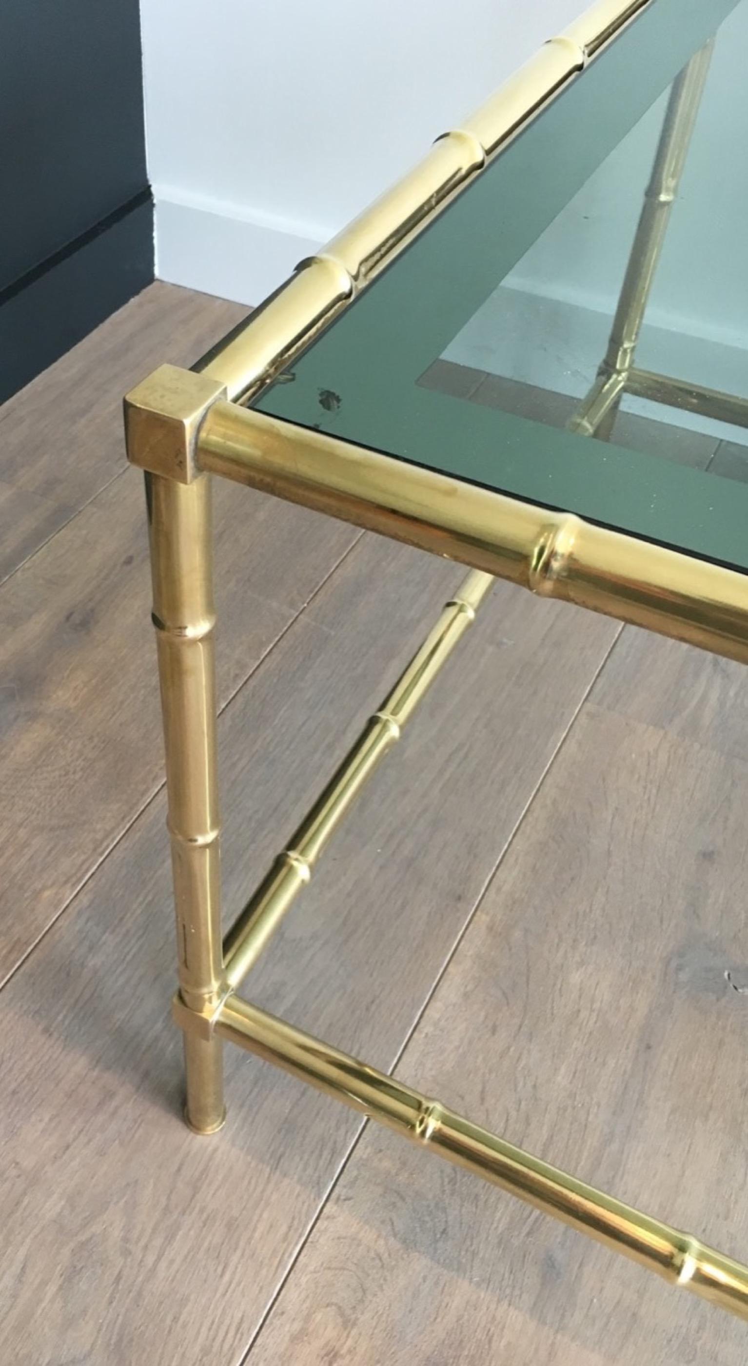 faux bamboo coffee table