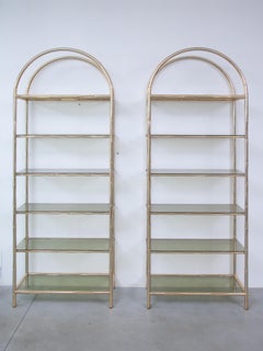 Faux Bamboo Brass Etagere Maison Jansen