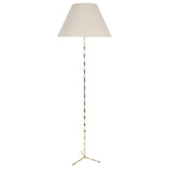 Faux Bamboo Brass Floor Lamp