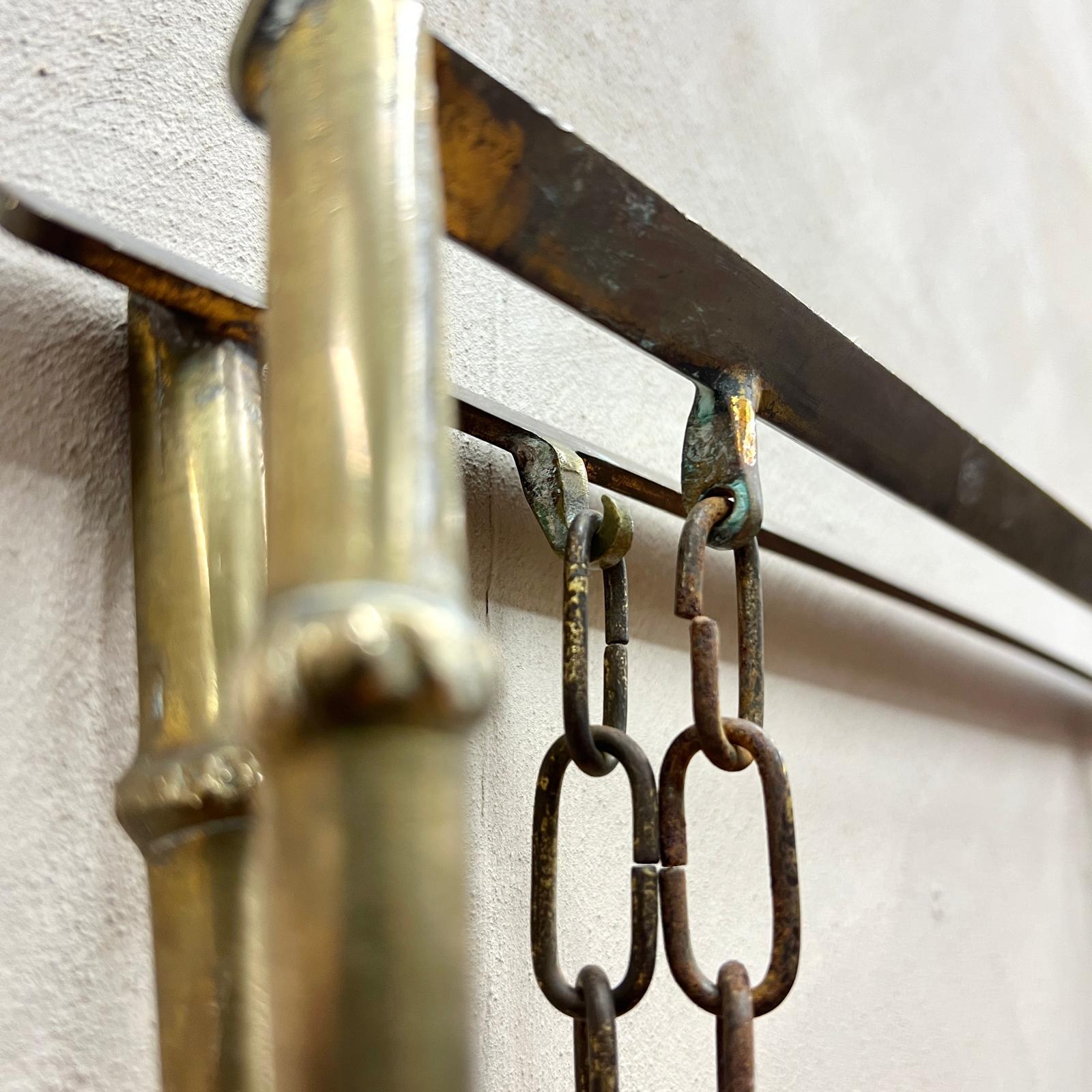 Faux Bamboo, Brass Luggage Stand Maison Baguès 3