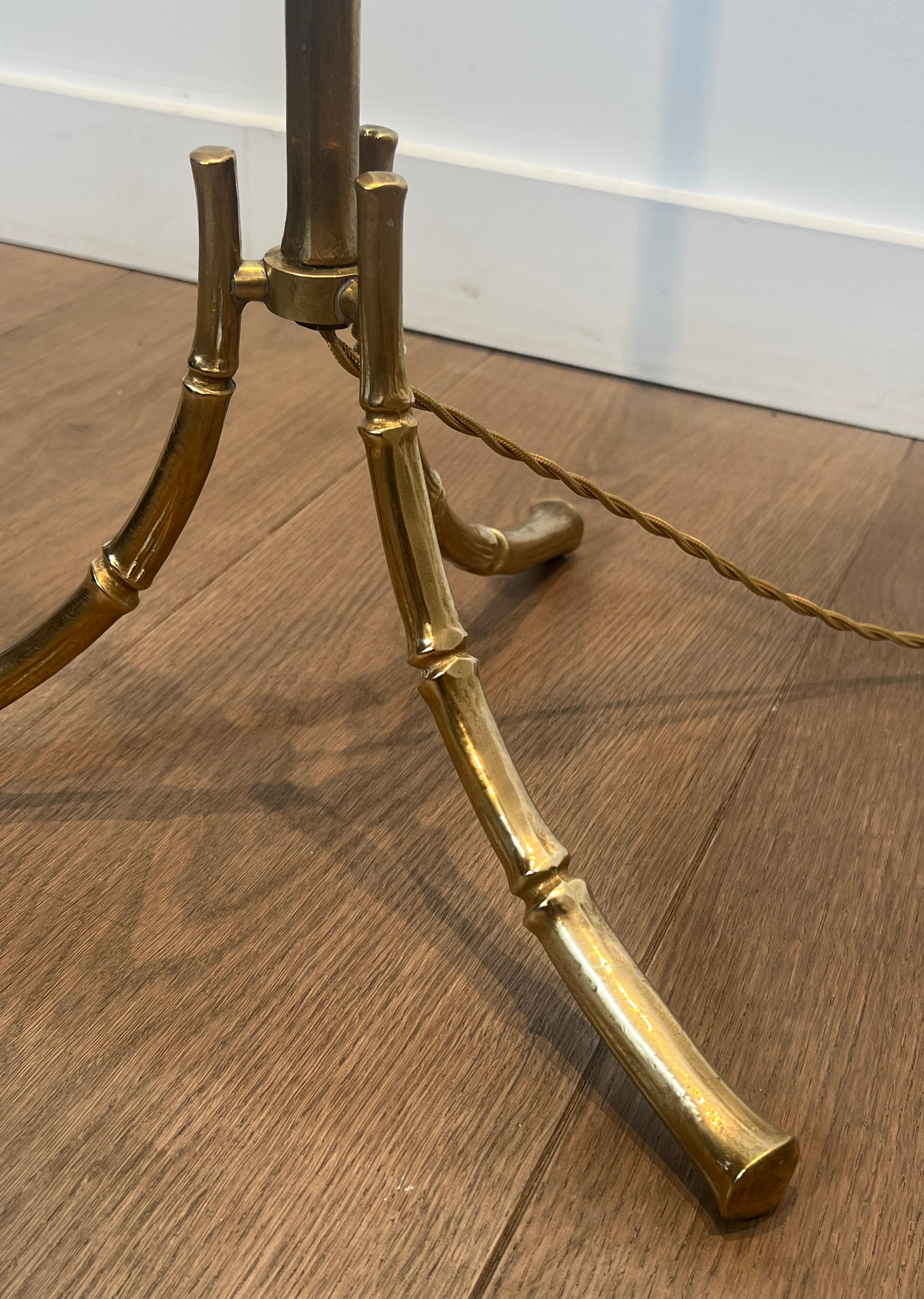 Lámpara de pie de imitación de bambú bronce de Maison Bagués en venta 11