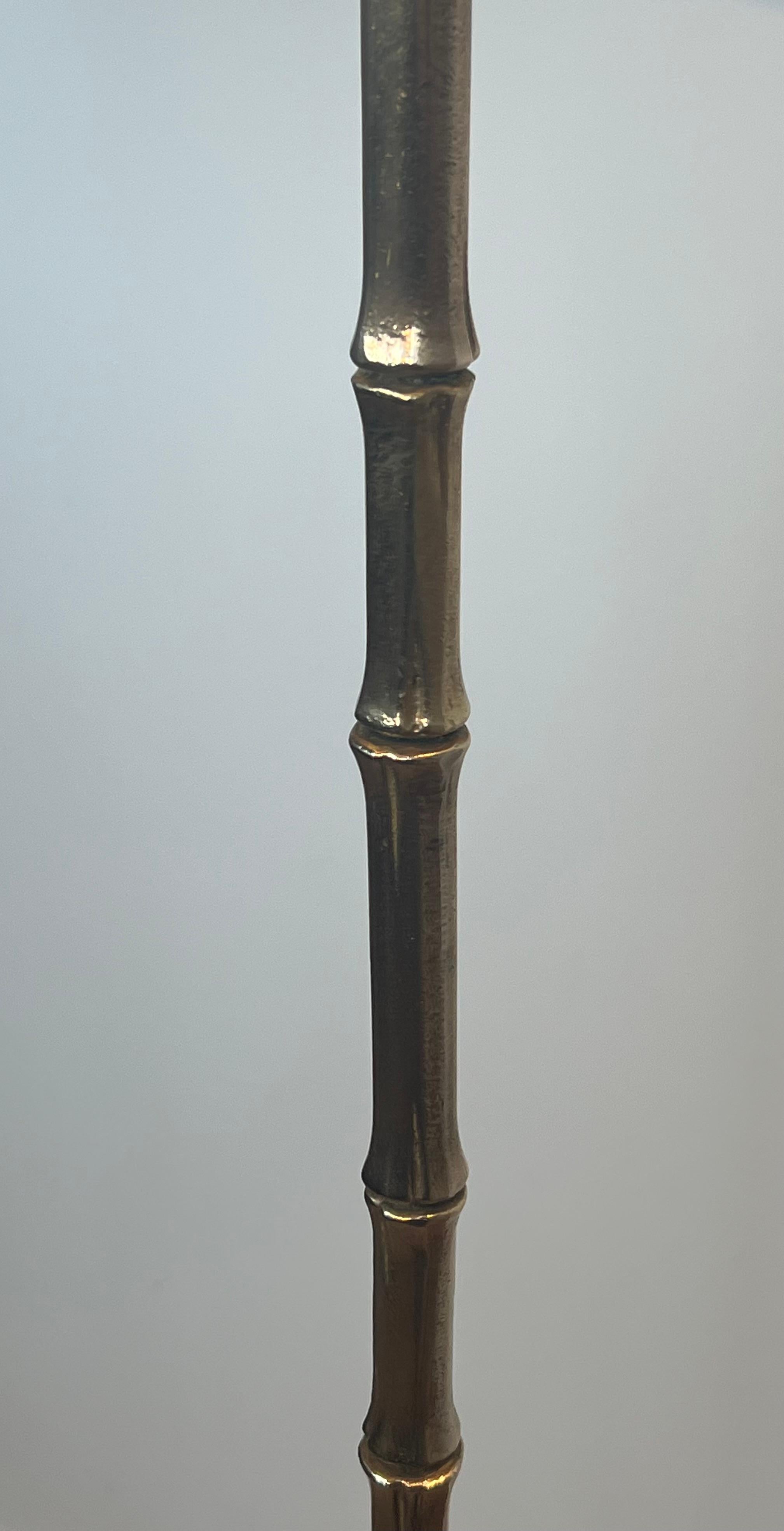 Lámpara de pie de imitación de bambú bronce de Maison Bagués Bronce en venta