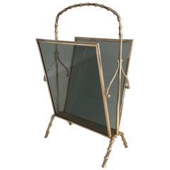 Portariviste in finto bambù in bronzo di Maison Baguès