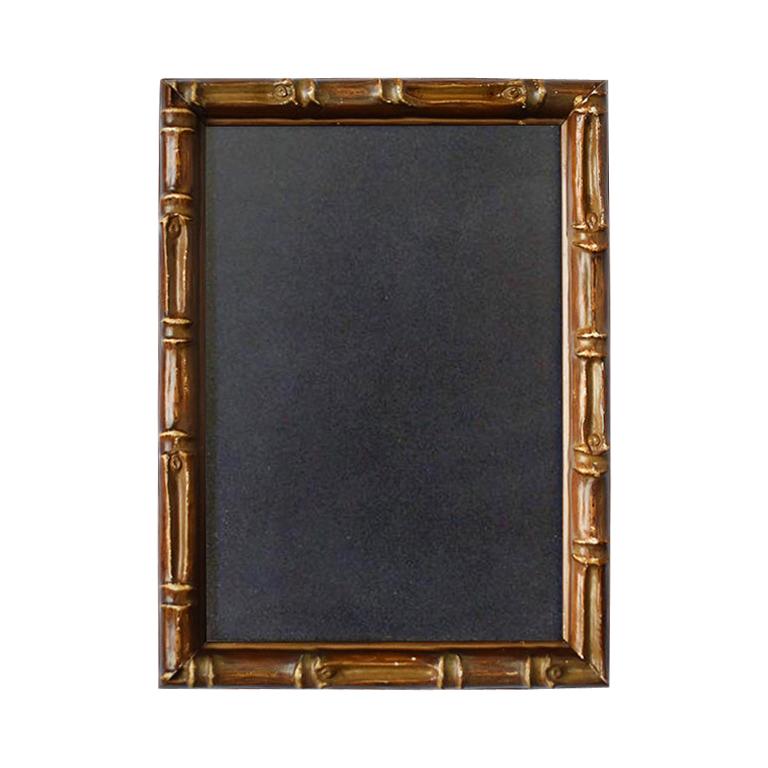 Faux Bamboo Brown Wood Photo Frame