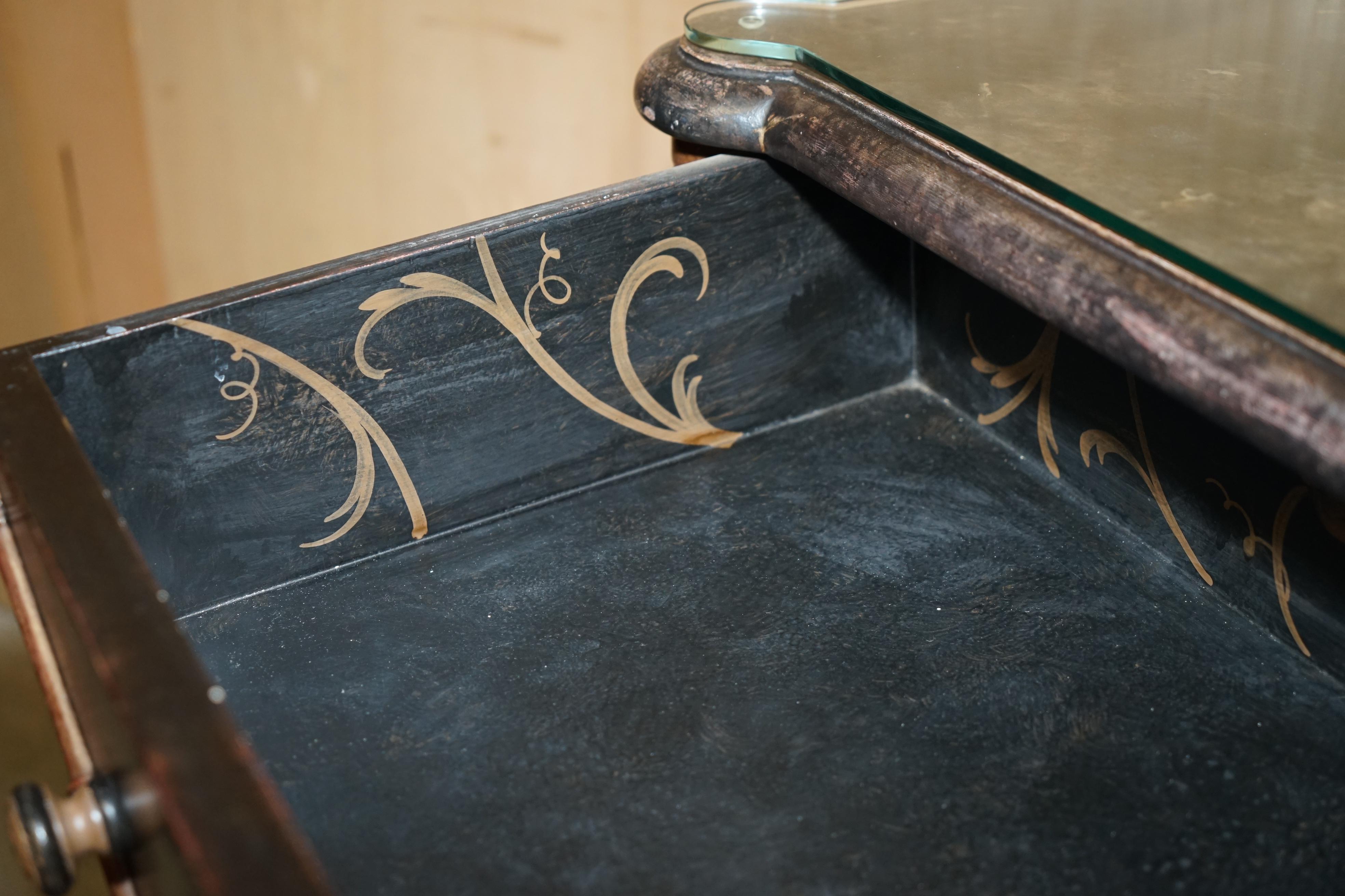 COFFRE DE TIRETTES EN FAUX BAMBOU CARVÉ EN BOIS PORTE ITALIA FIESOLE en vente 10