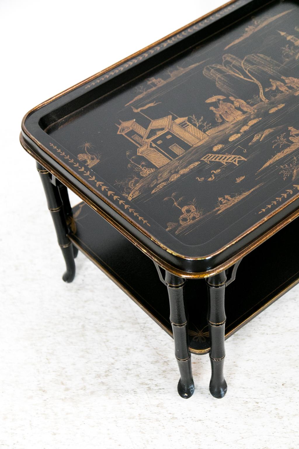 Faux Bamboo Chinoiserie Coffee Table 3