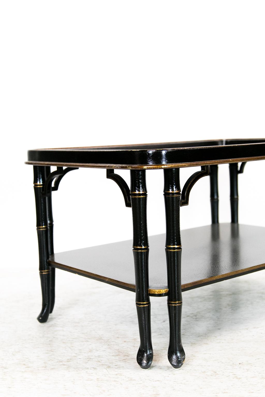Faux Bamboo Chinoiserie Coffee Table 5