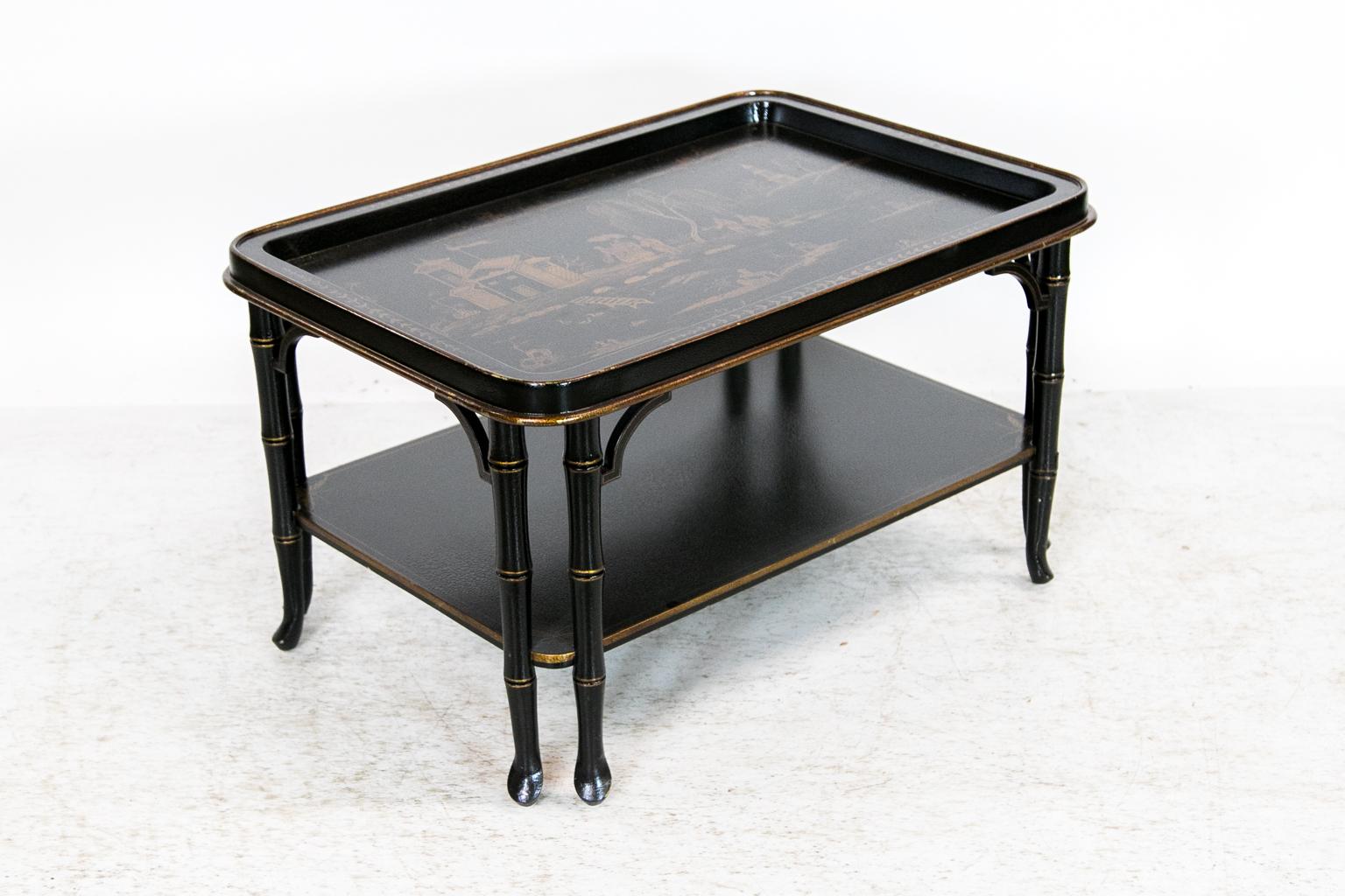 Faux Bamboo Chinoiserie Coffee Table 2