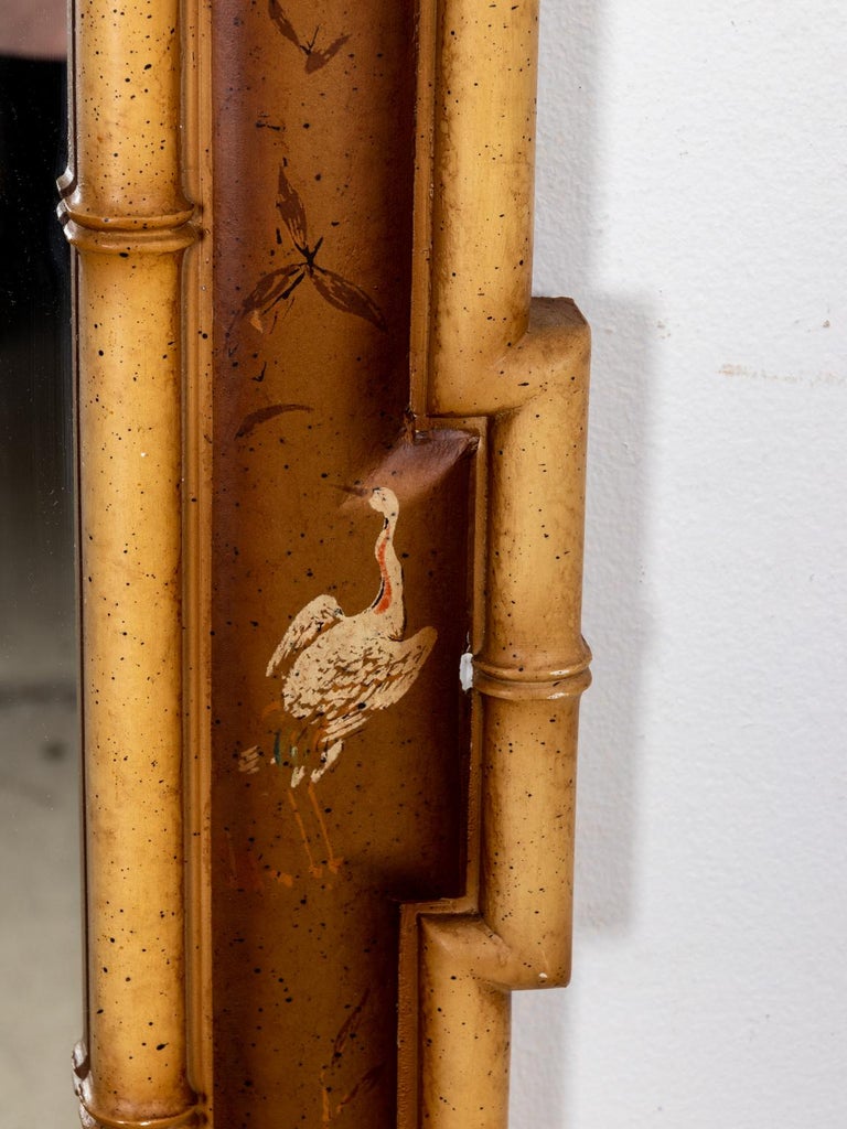 Faux Bamboo Chinoiserie Mirror For Sale at 1stDibs