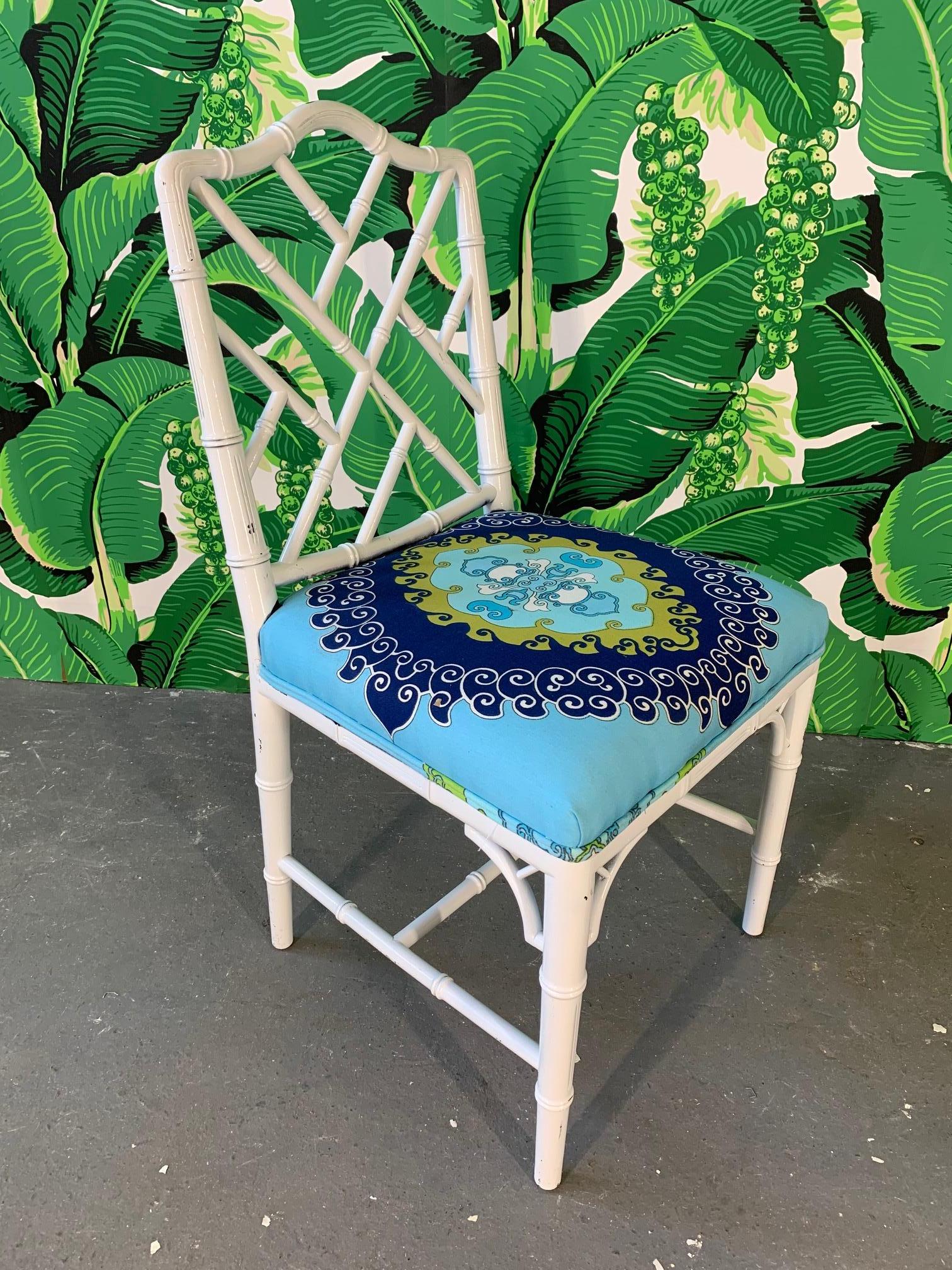 bamboo chinoiserie chairs