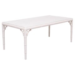 Faux Bamboo Chippendale Coffee Table 1970s France