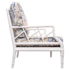 Faux Bamboo Chippendale Two seat Sofa 1970s France